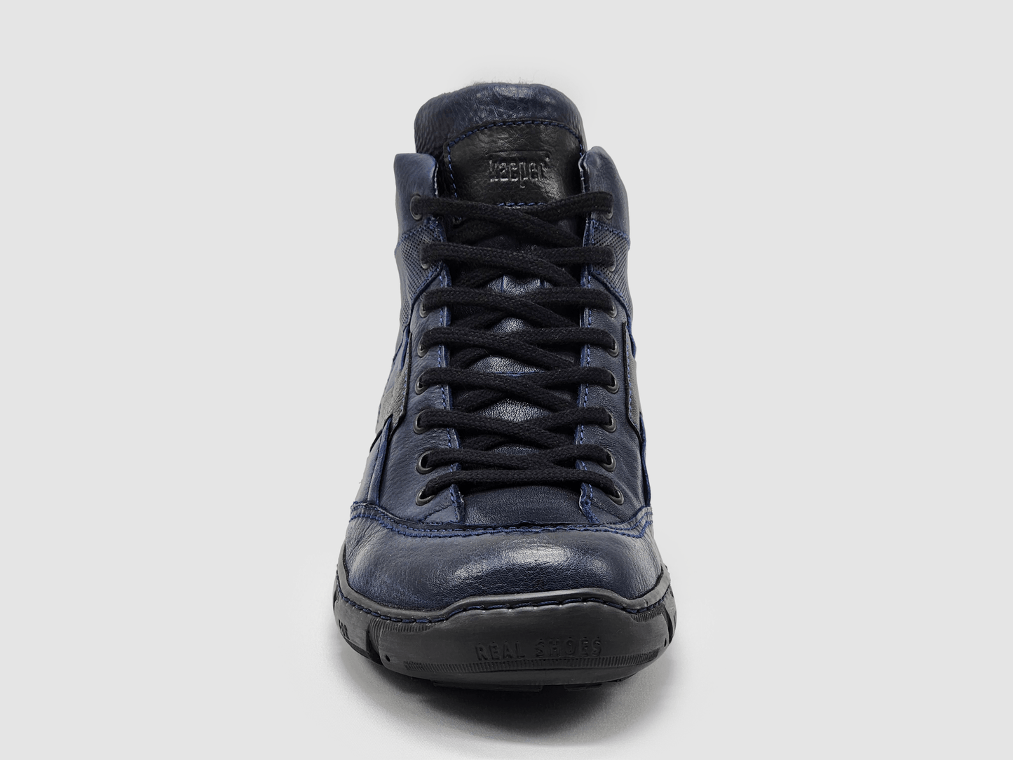 Men's Action Wool - Lined Leather Boots - Navy - Euro Shoe House
