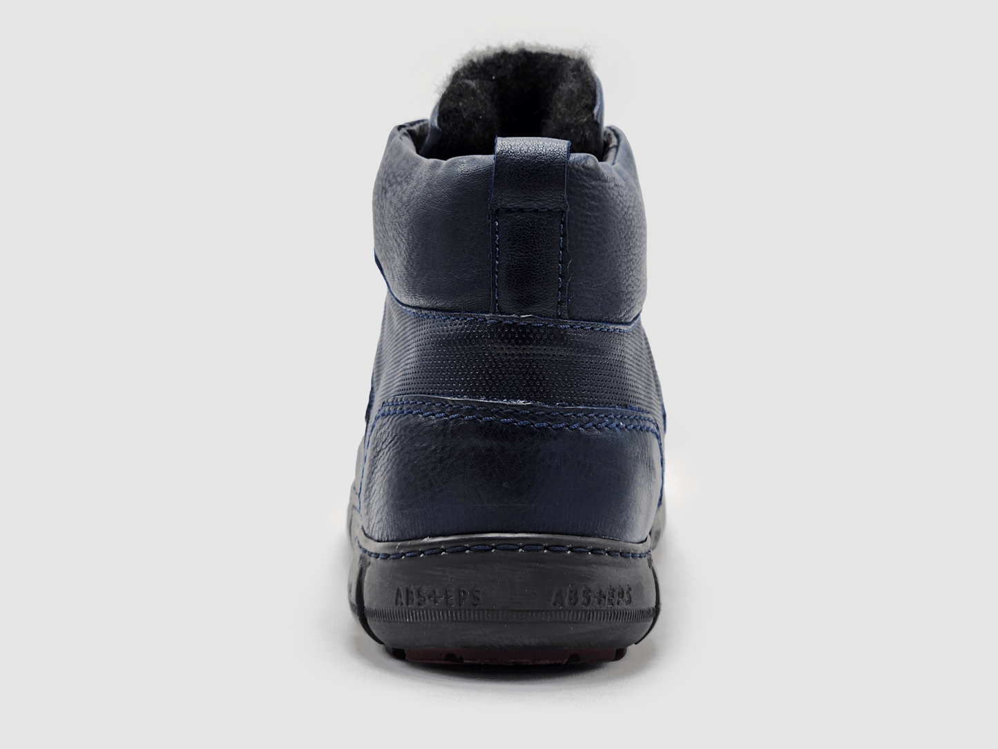Men's Action Wool - Lined Leather Boots - Navy - Euro Shoe House