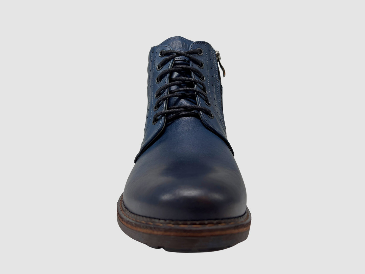Men's Adrian Leather Boots - Blue - Euro Shoe House