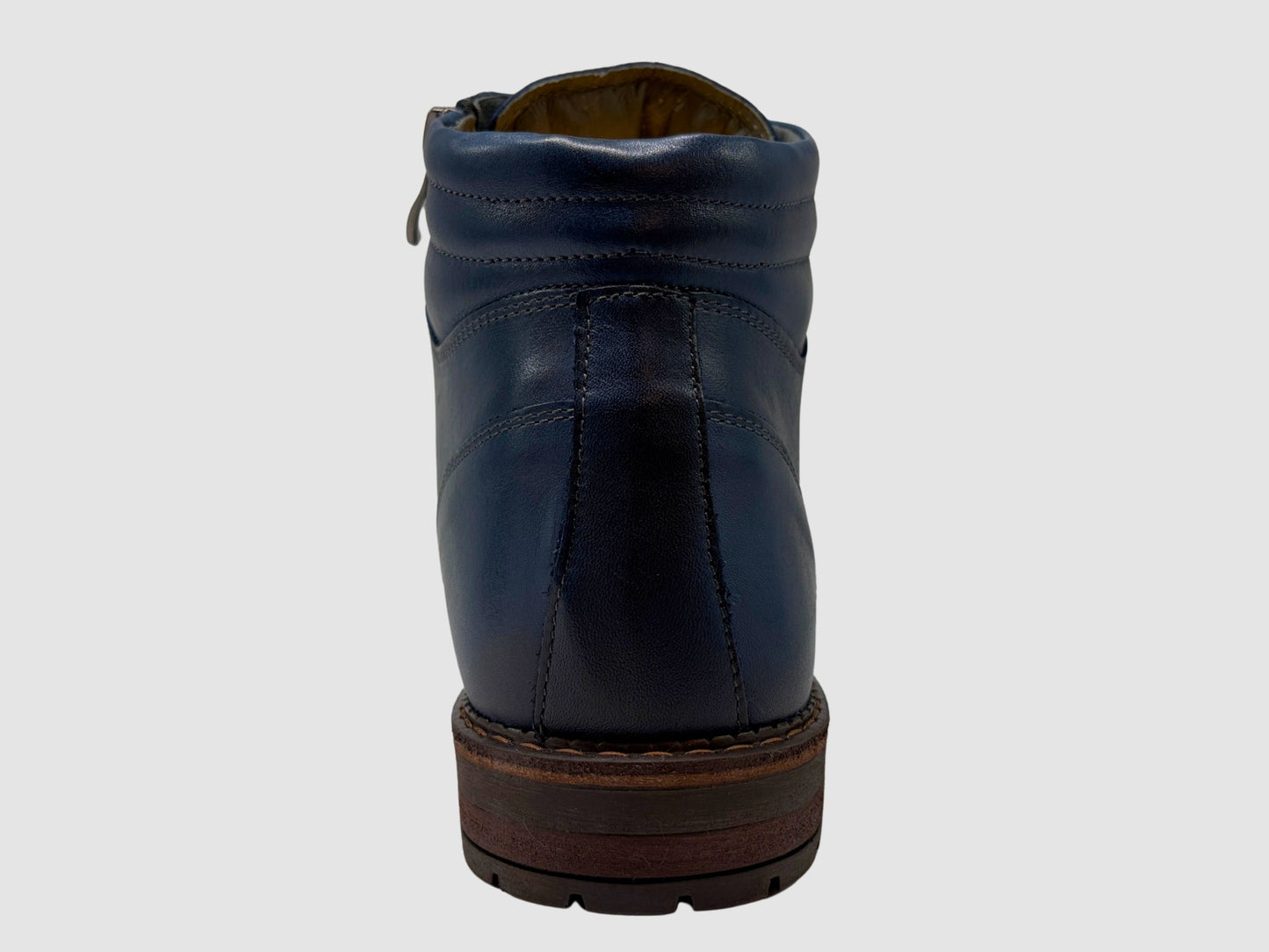 Men's Adrian Leather Boots - Blue - Euro Shoe House