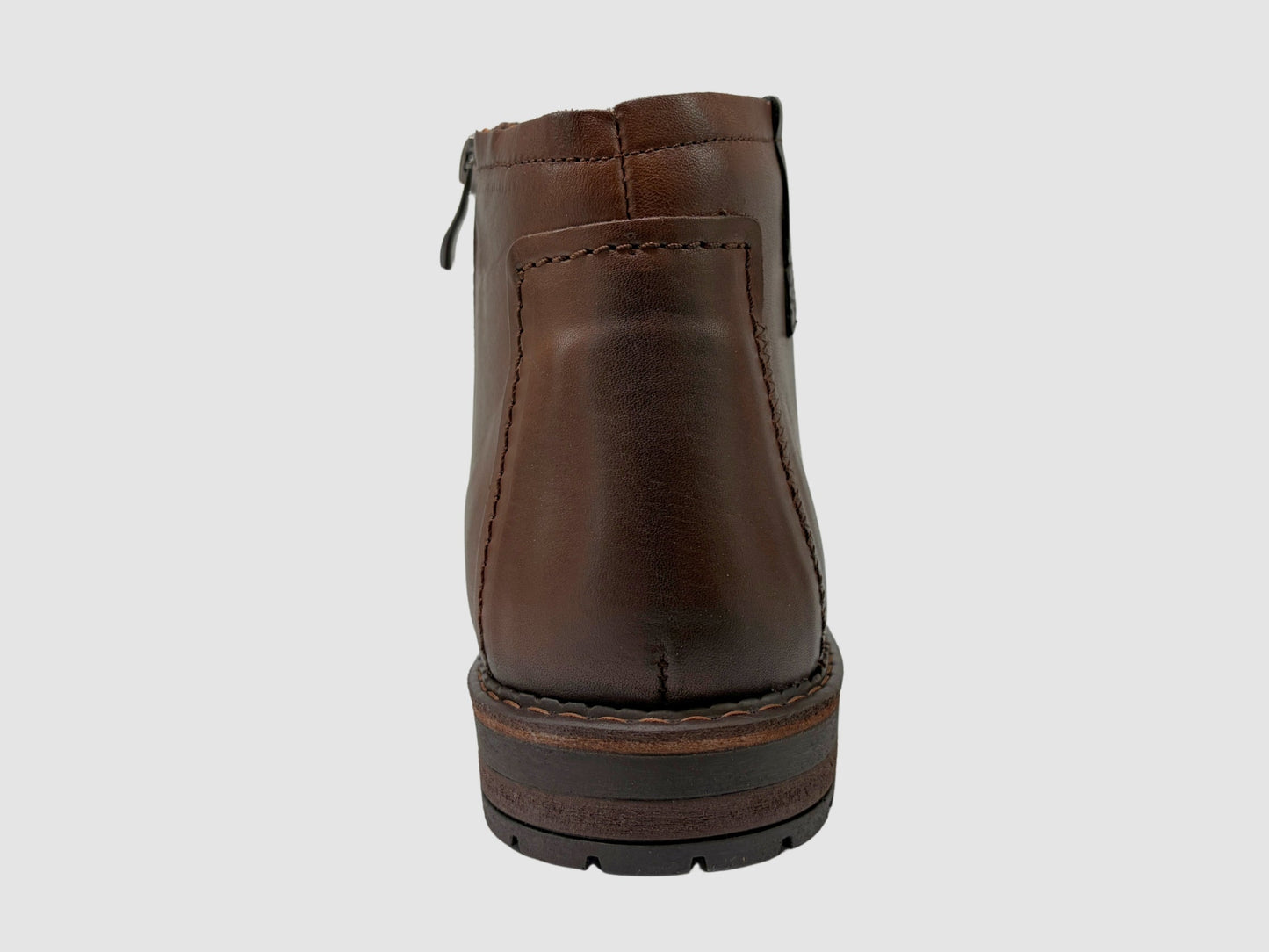 Men's Aron Leather Boots - Brown - Euro Shoe House