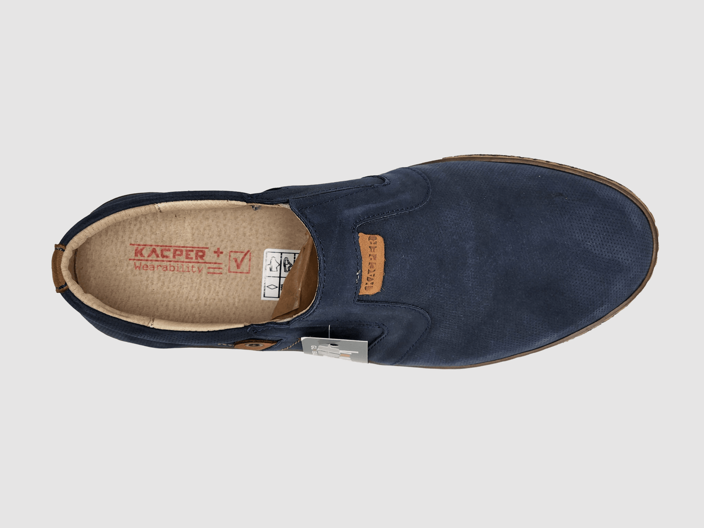 Men's Essential Leather Loafers - Navy - Euro Shoe House