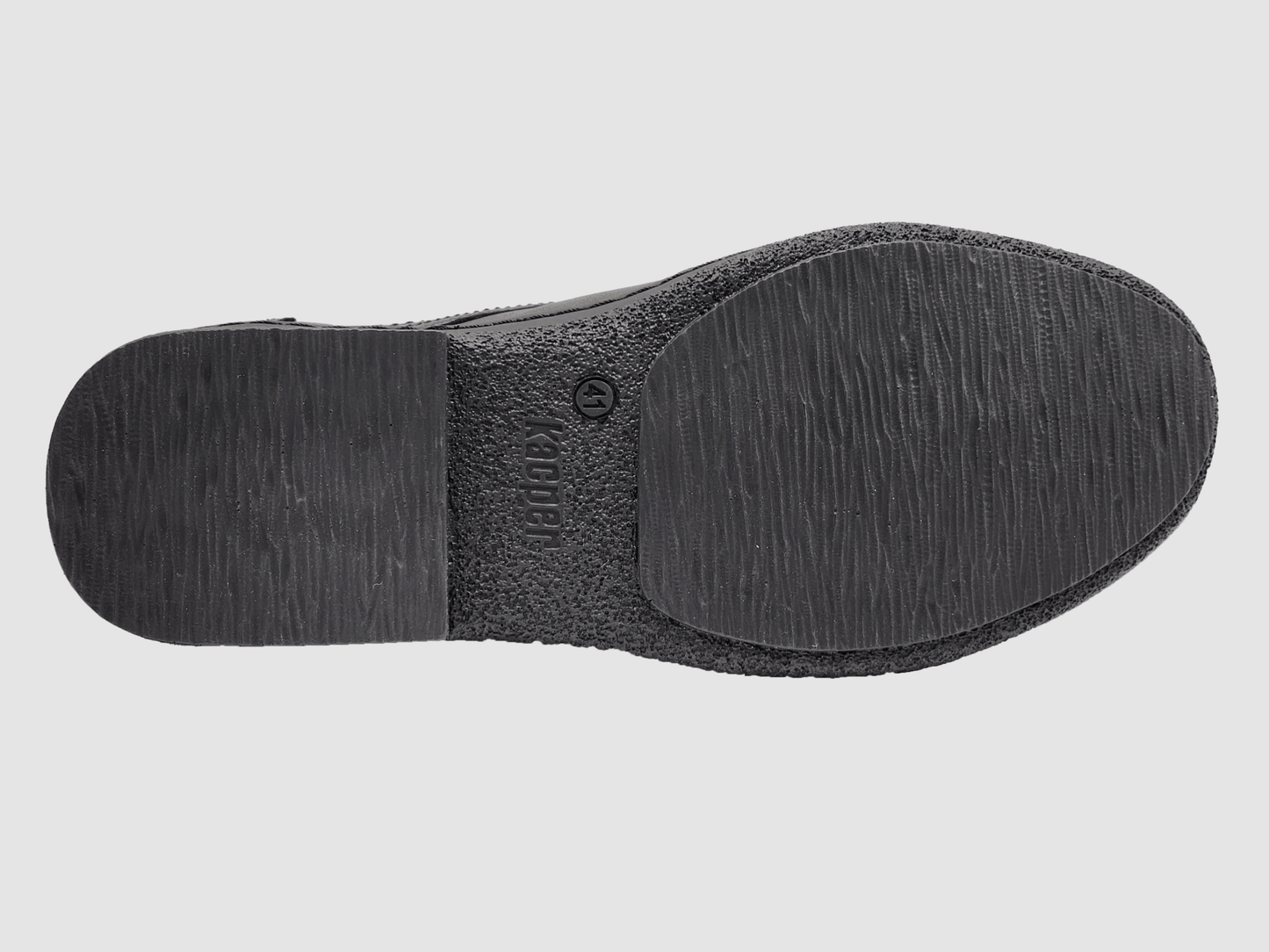 Men's Essential Toe - Cap Zip - Up Leather Dress Shoes - Black - Euro Shoe House