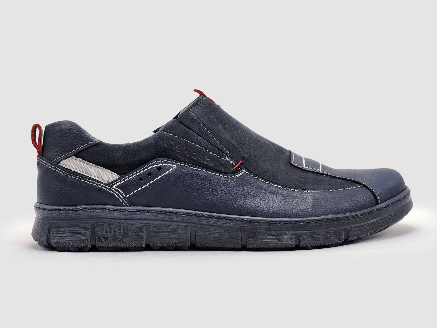 Men's Everyday Slip - On Leather Shoes - Navy - Euro Shoe House