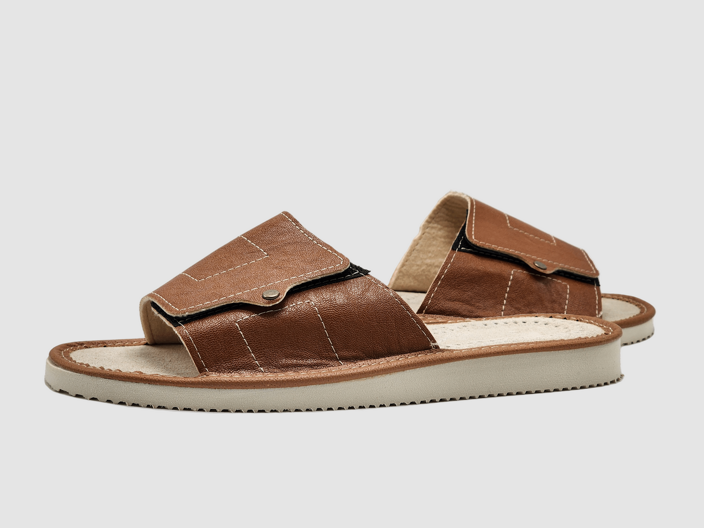 Men's Follkee House Slipper - Brown - Euro Shoe House