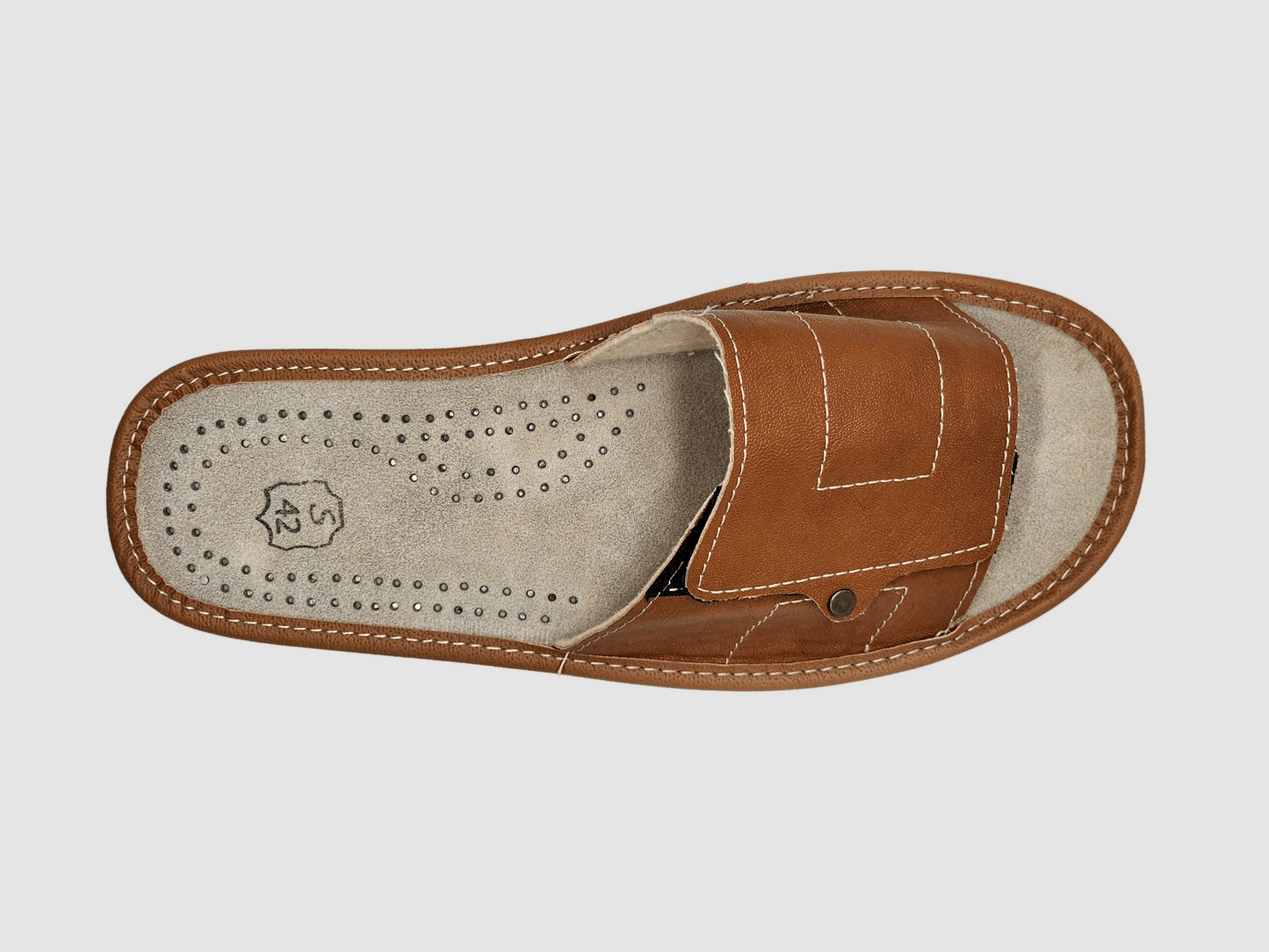 Men's Follkee House Slipper - Brown - Euro Shoe House