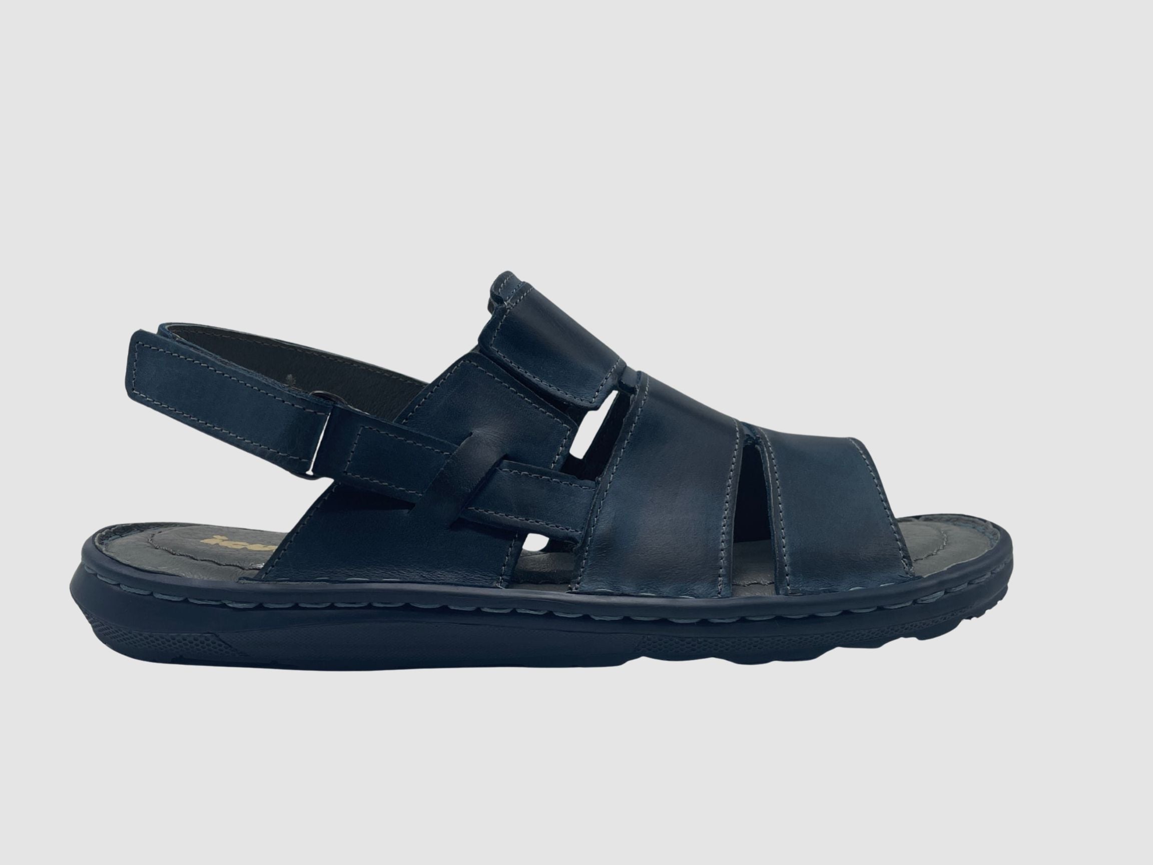 Men's Luca Leather Sandals – Blue – Euro Shoe House