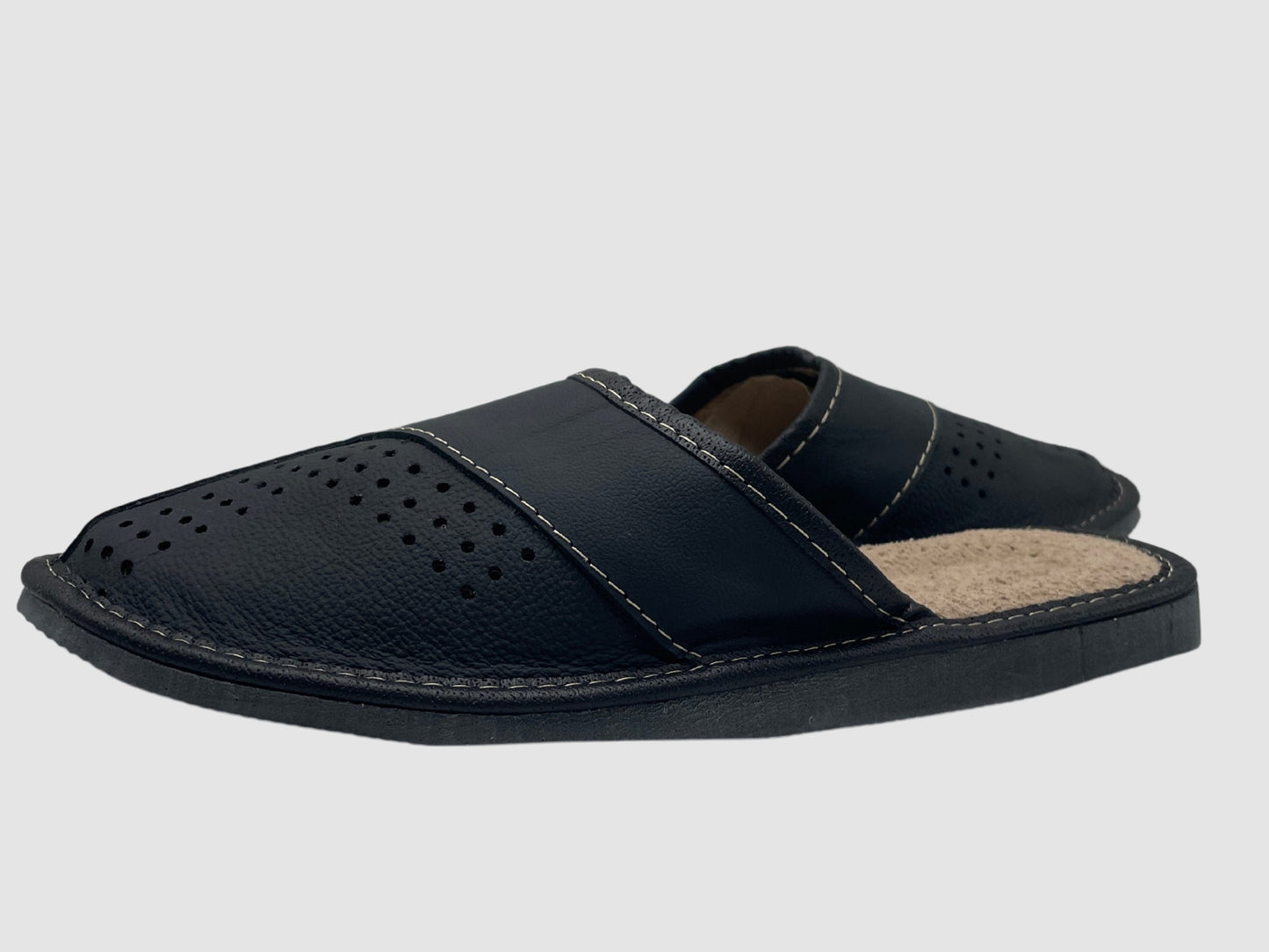 Men's Midnight Lake House Slipper - Black - Euro Shoe House