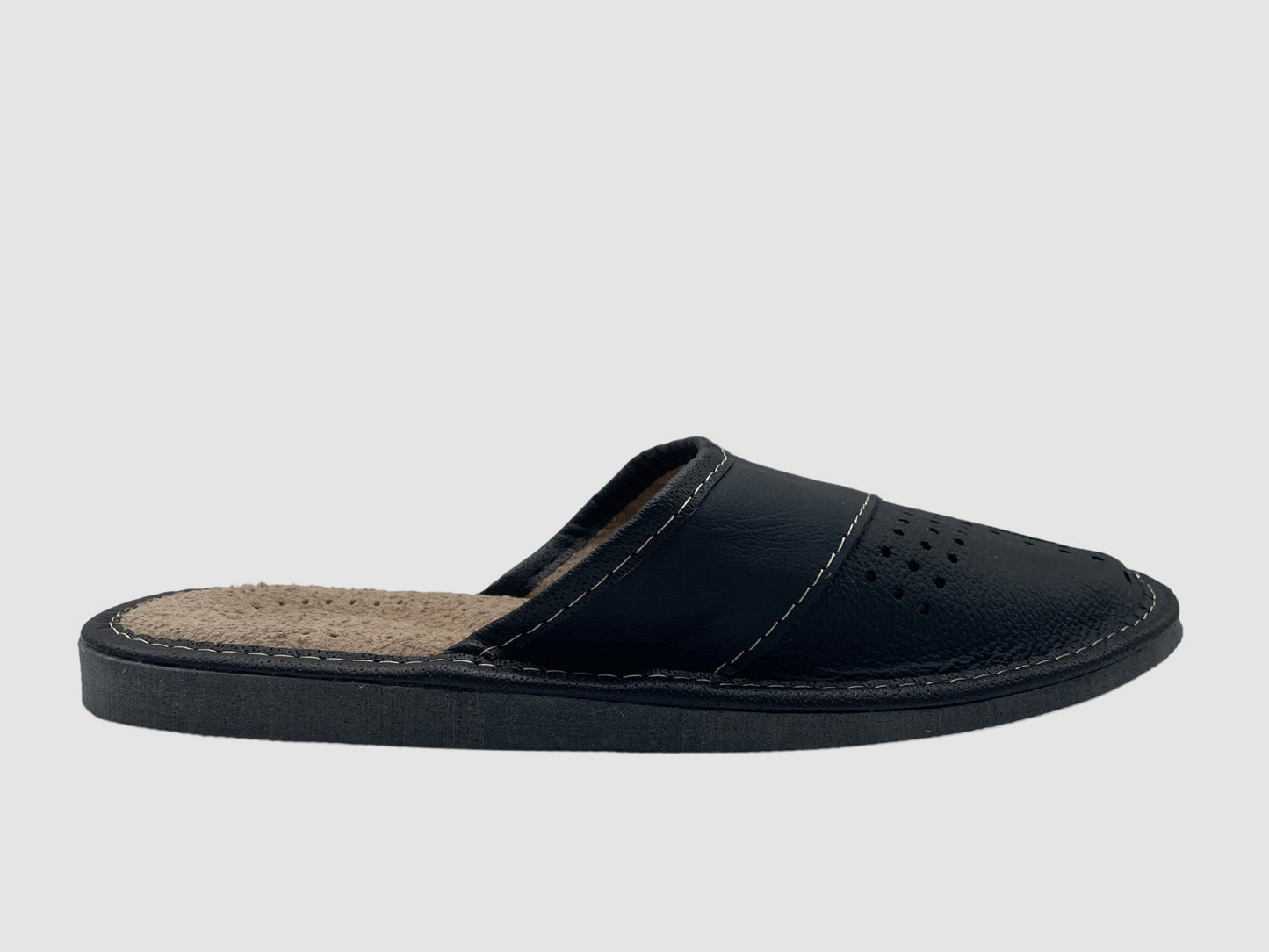 Men's Midnight Lake House Slipper - Black - Euro Shoe House