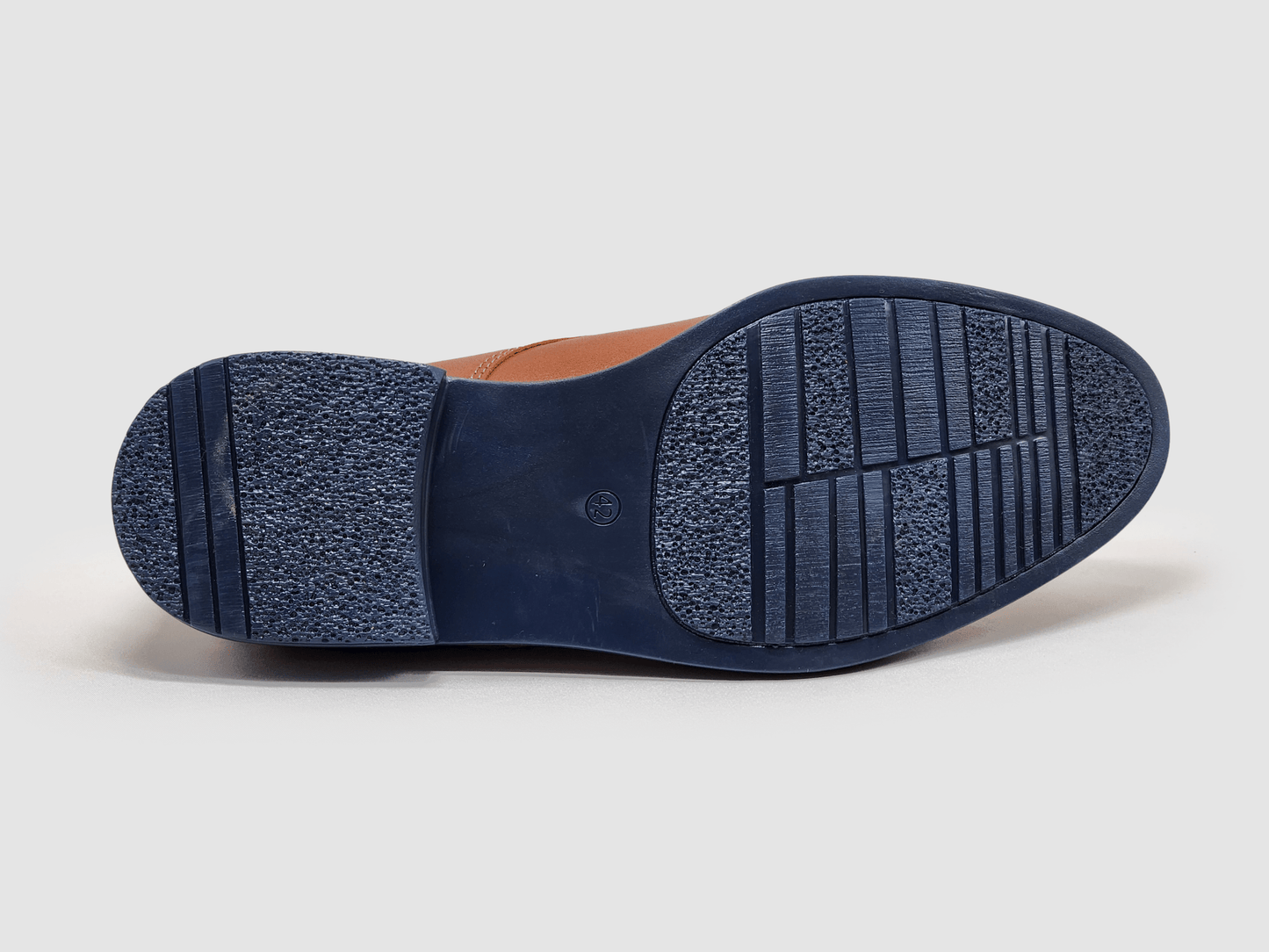 Men's Oxford Toe - Cap Leather Dress Shoes - Brown - Euro Shoe House