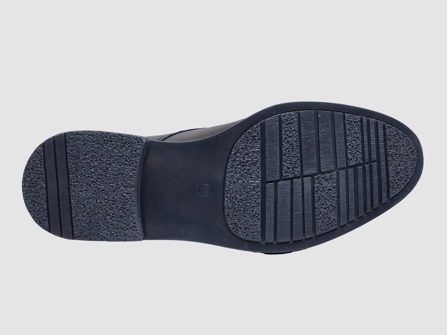 Men's Oxford Toe - Cap Leather Dress Shoes - Navy - Euro Shoe House