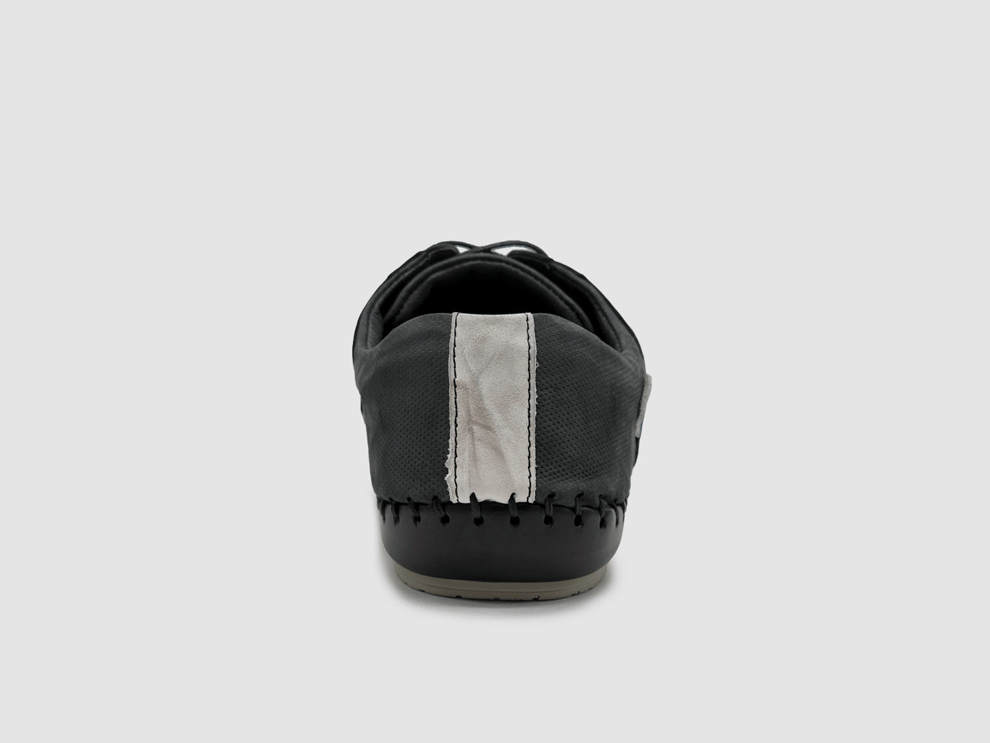 Men's Stitched Leather Shoes - Graphite - Euro Shoe House