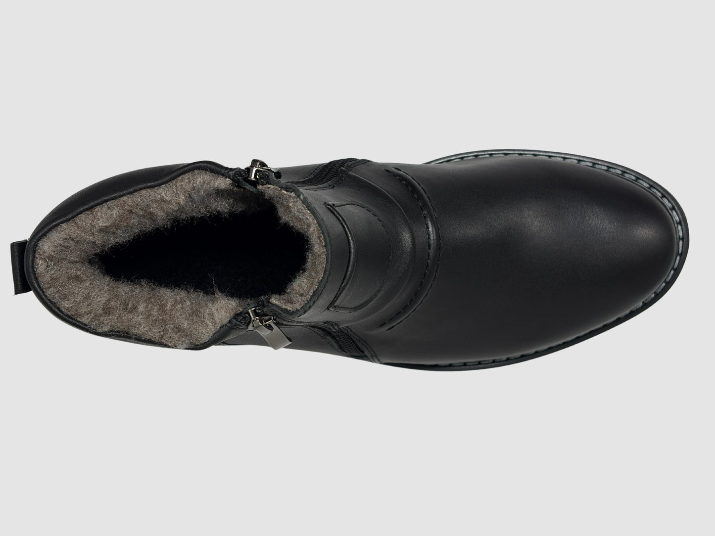 Men's Viktor Leather Boots - Black - Euro Shoe House