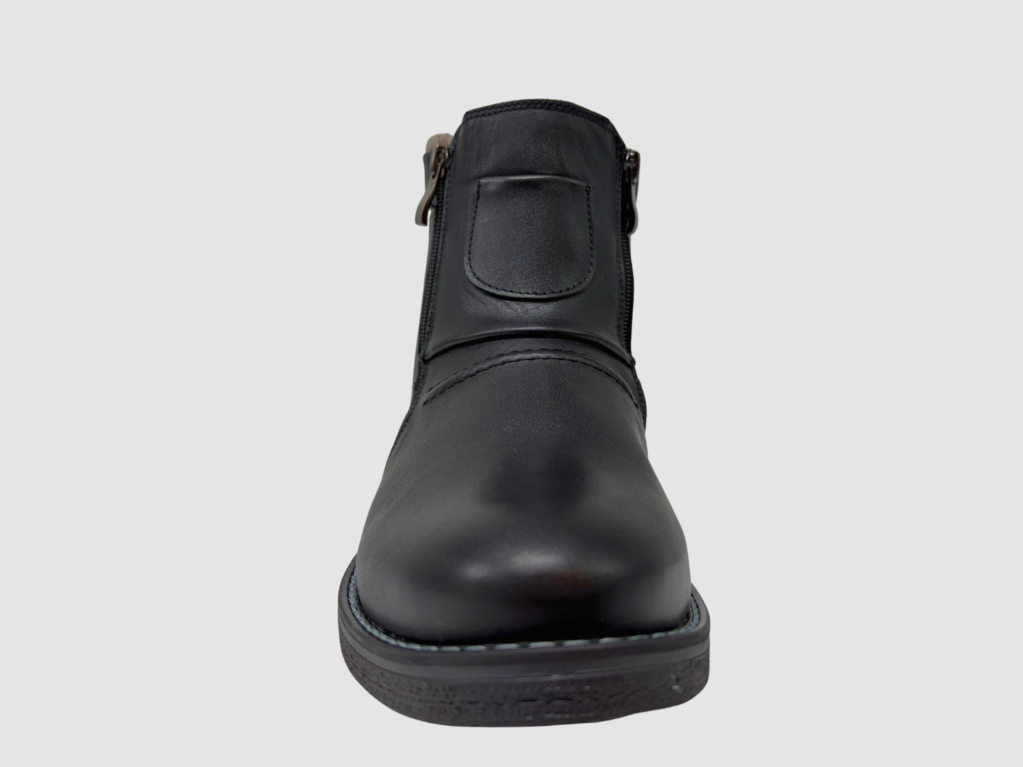 Men's Viktor Leather Boots - Black - Euro Shoe House