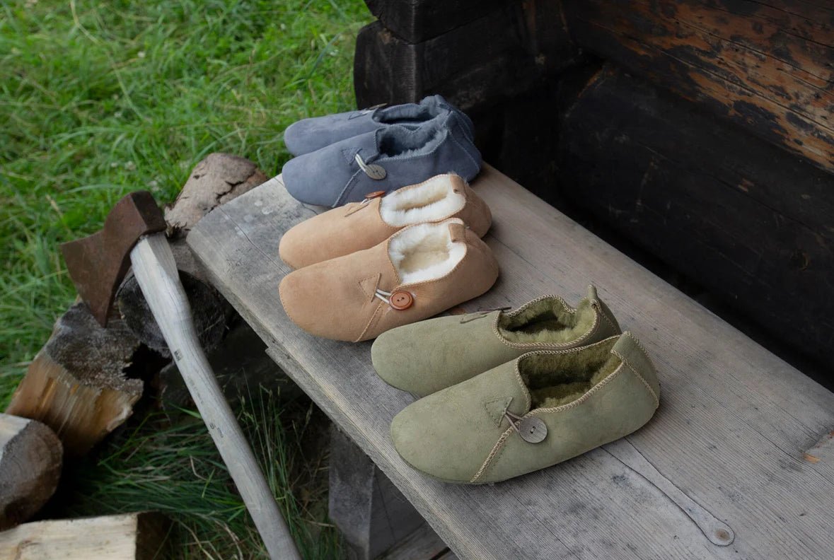 Unisex Boreal Sheepskin Slippers - Beige - Euro Shoe House