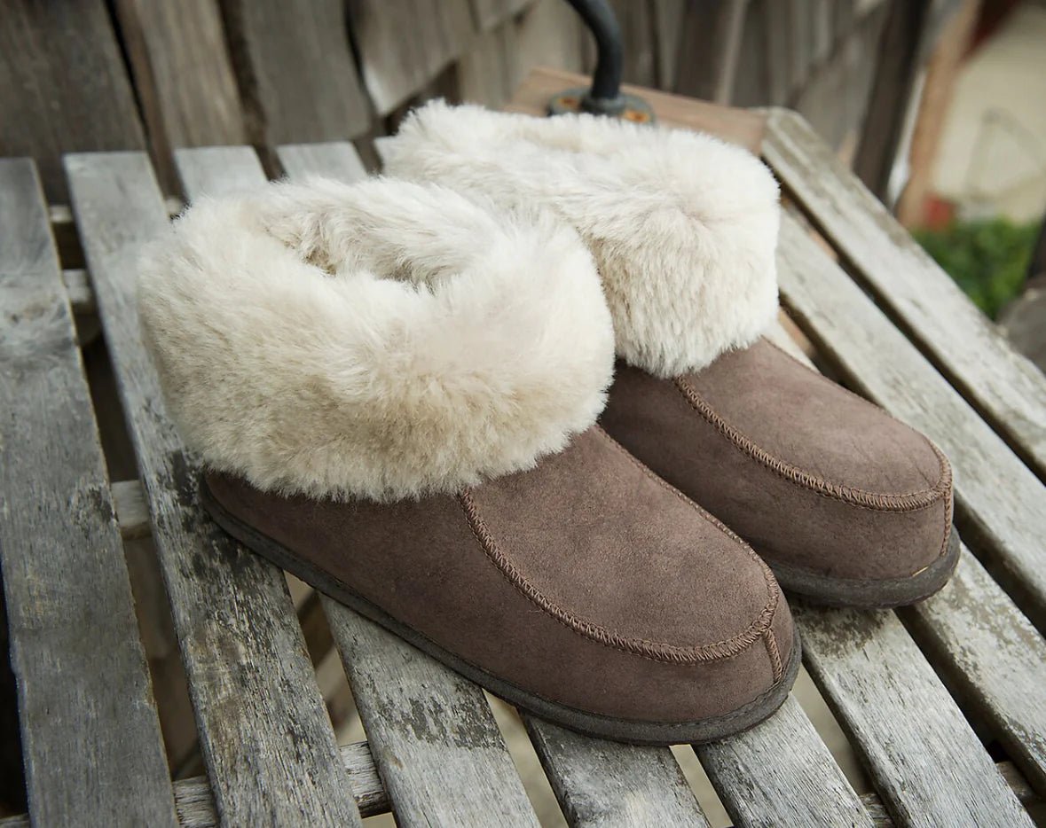 Unisex Eskimo Sheepskin Boots - Brown - Euro Shoe House