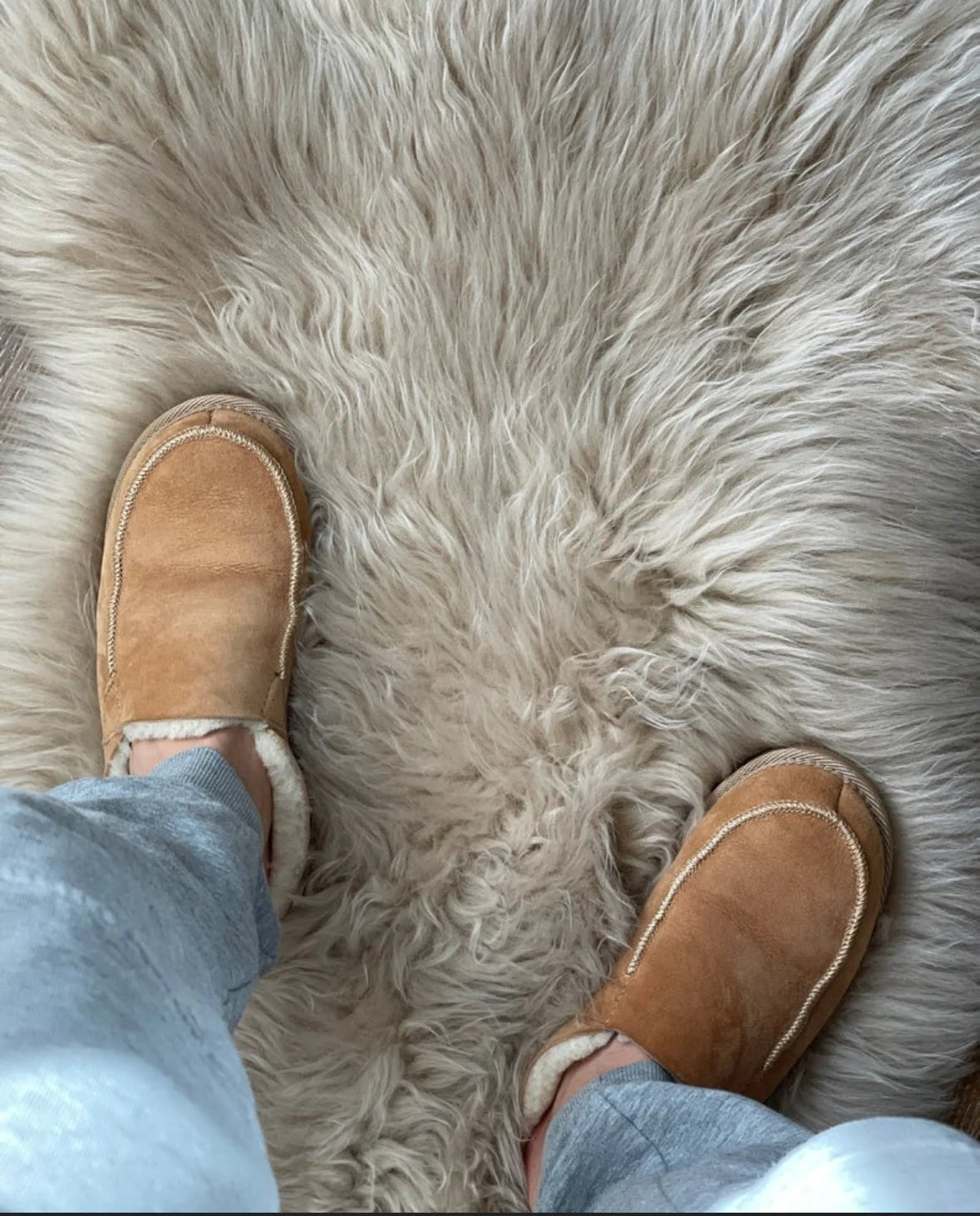 Unisex Kodiak Sheepskin Slippers - Beige - Euro Shoe House