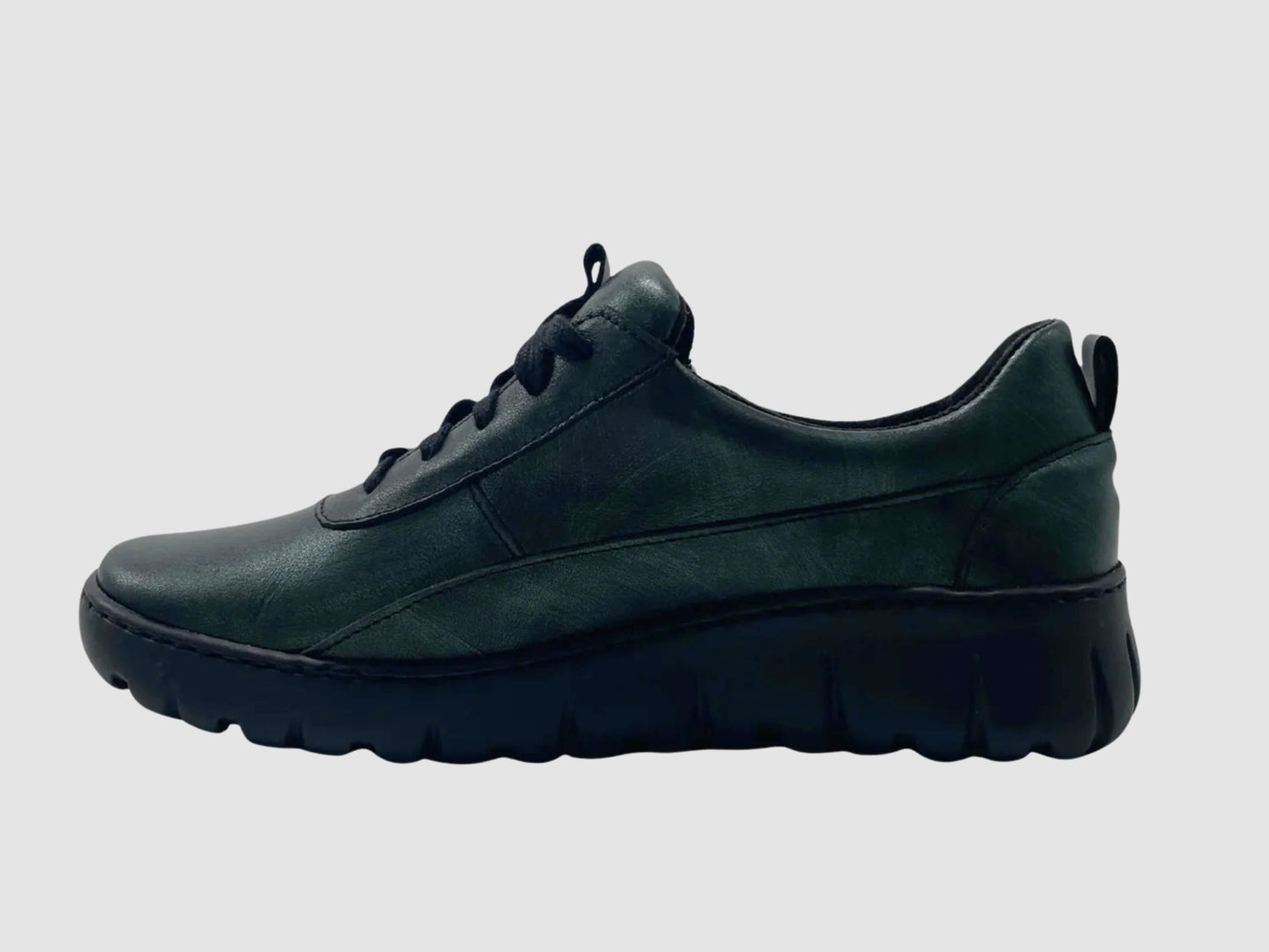 Wasak Azalea Leather Sneaker - Metallic Green - Euro Shoe House