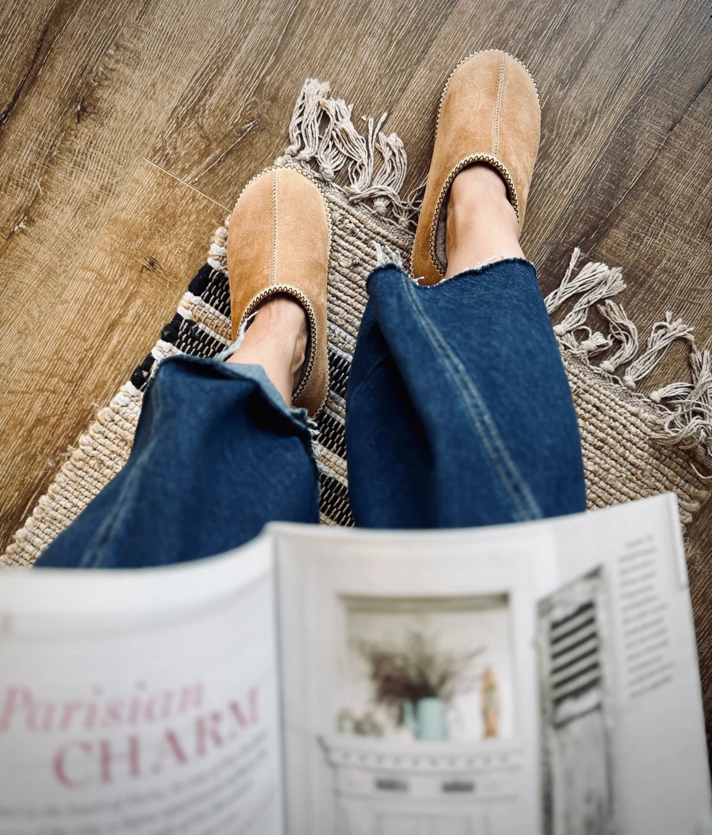 Women's Brooksie Sheepskin Slippers - Beige - Euro Shoe House