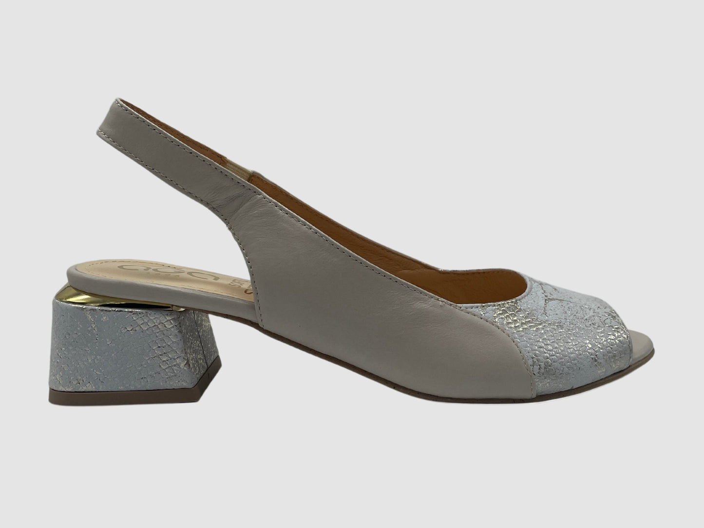 Women's Celeste Leather Slingback Pump – Ivory - Euro Shoe House