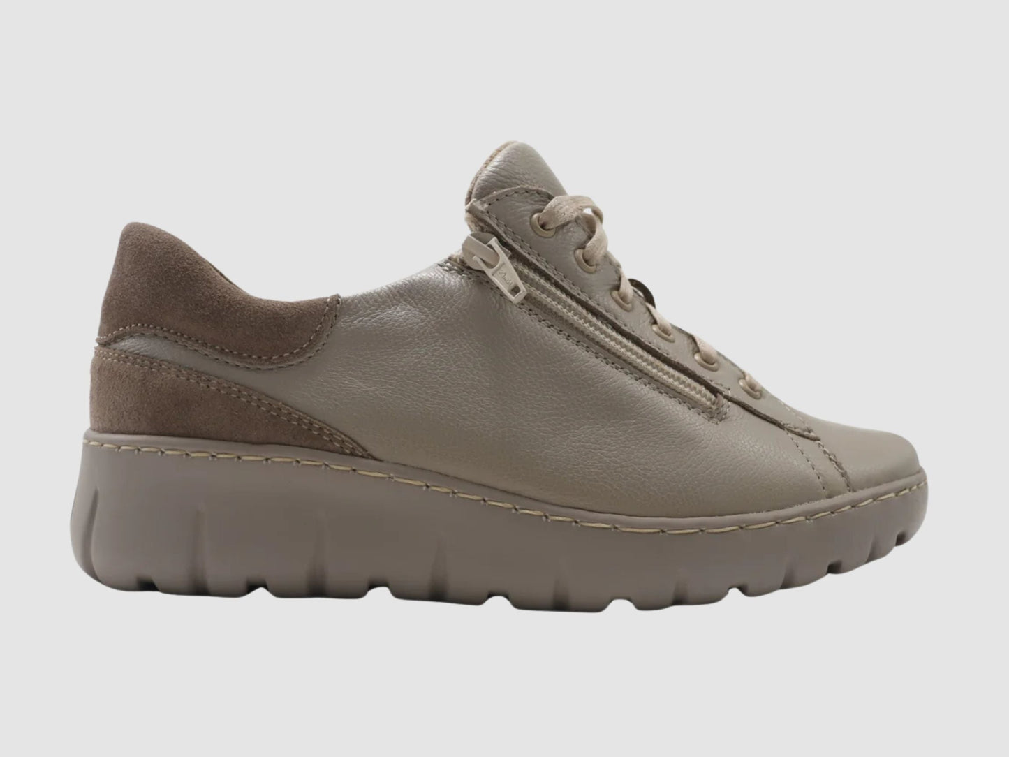 Women's Dahlia Leather Sneakers - Beige - Euro Shoe House