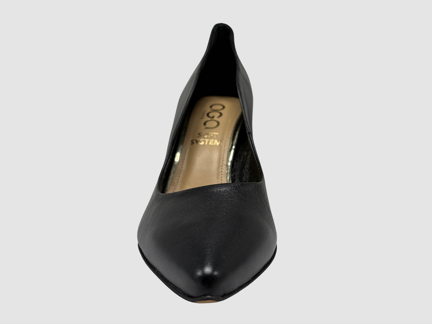Women's Elise Leather Heels – Black - Euro Shoe House