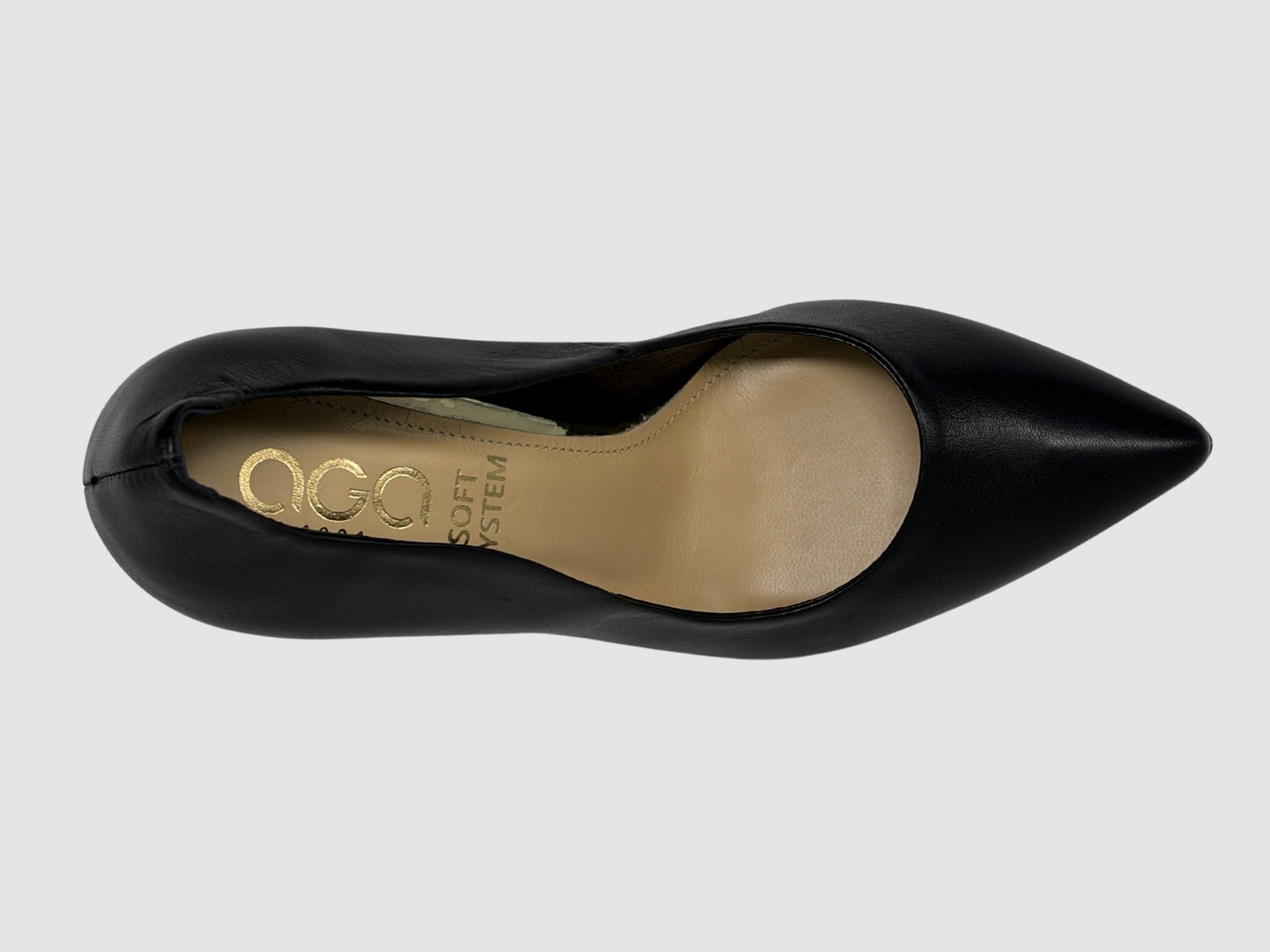 Women's Elise Leather Heels – Black - Euro Shoe House