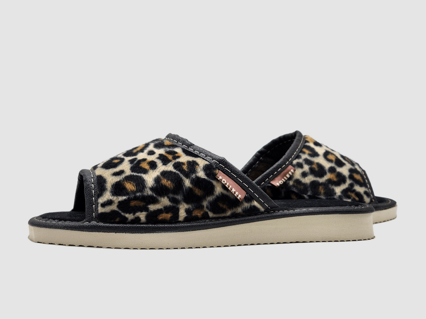 Women's Follkee House Slipper - Light Cheetah - Euro Shoe House