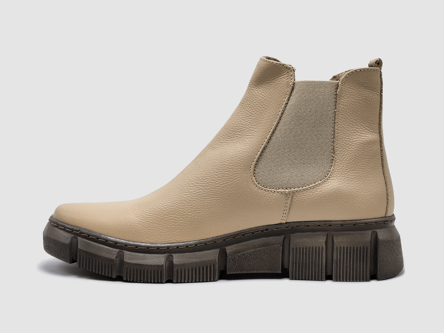 Women's Helios Echo Fleece - Lined Leather Boots - Beige - Euro Shoe House