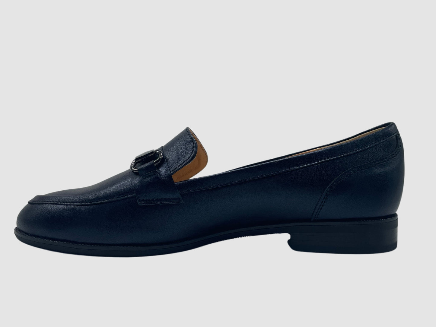 Women's Margot Leather Loafers – Navy - Euro Shoe House