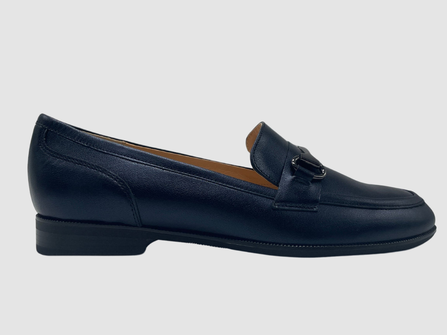 Women's Margot Leather Loafers – Navy - Euro Shoe House