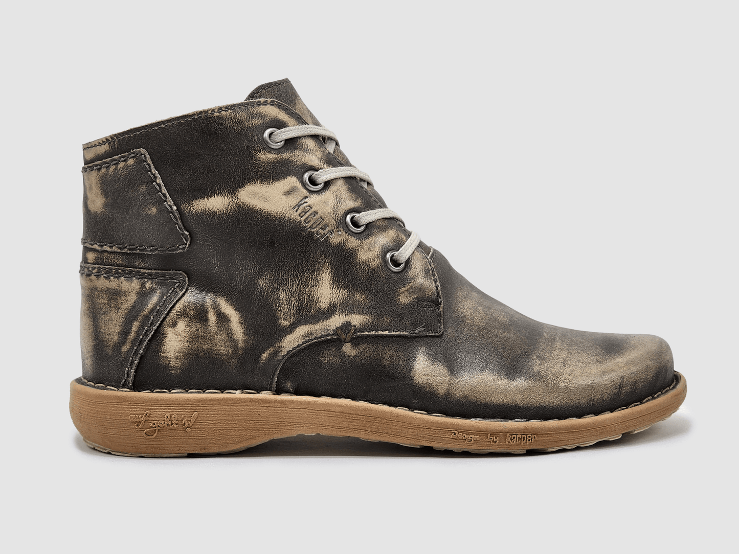 Women's Old - Fashioned Zip - Up Leather Boots - Brown - Euro Shoe House