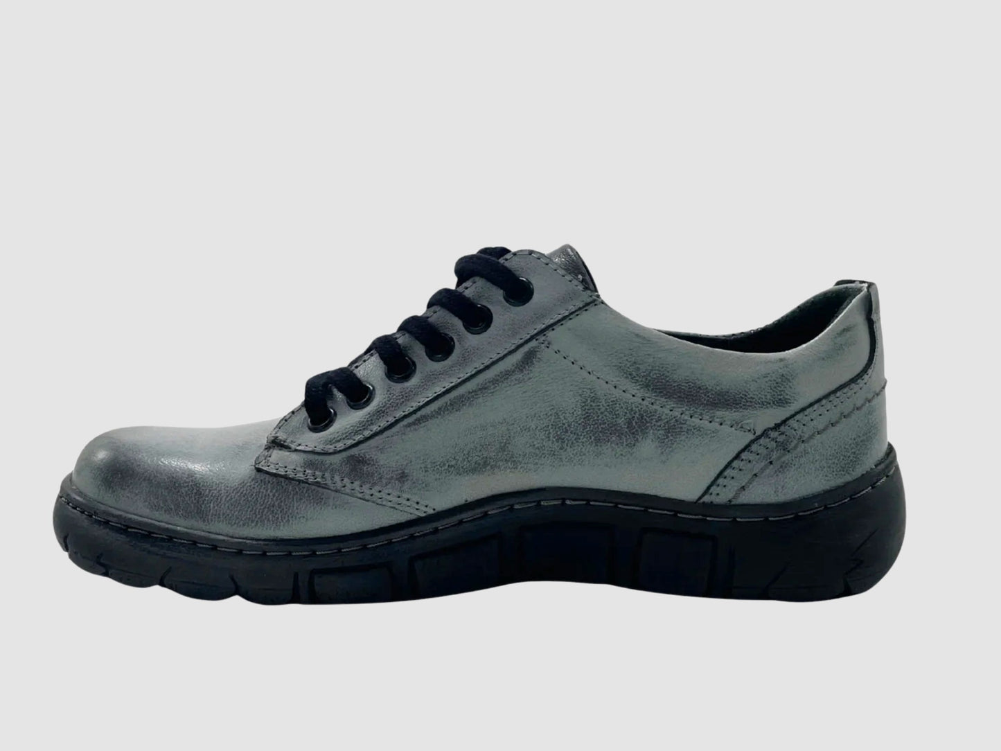 Women's Original Leather Shoes - Blue/Grey - Euro Shoe House