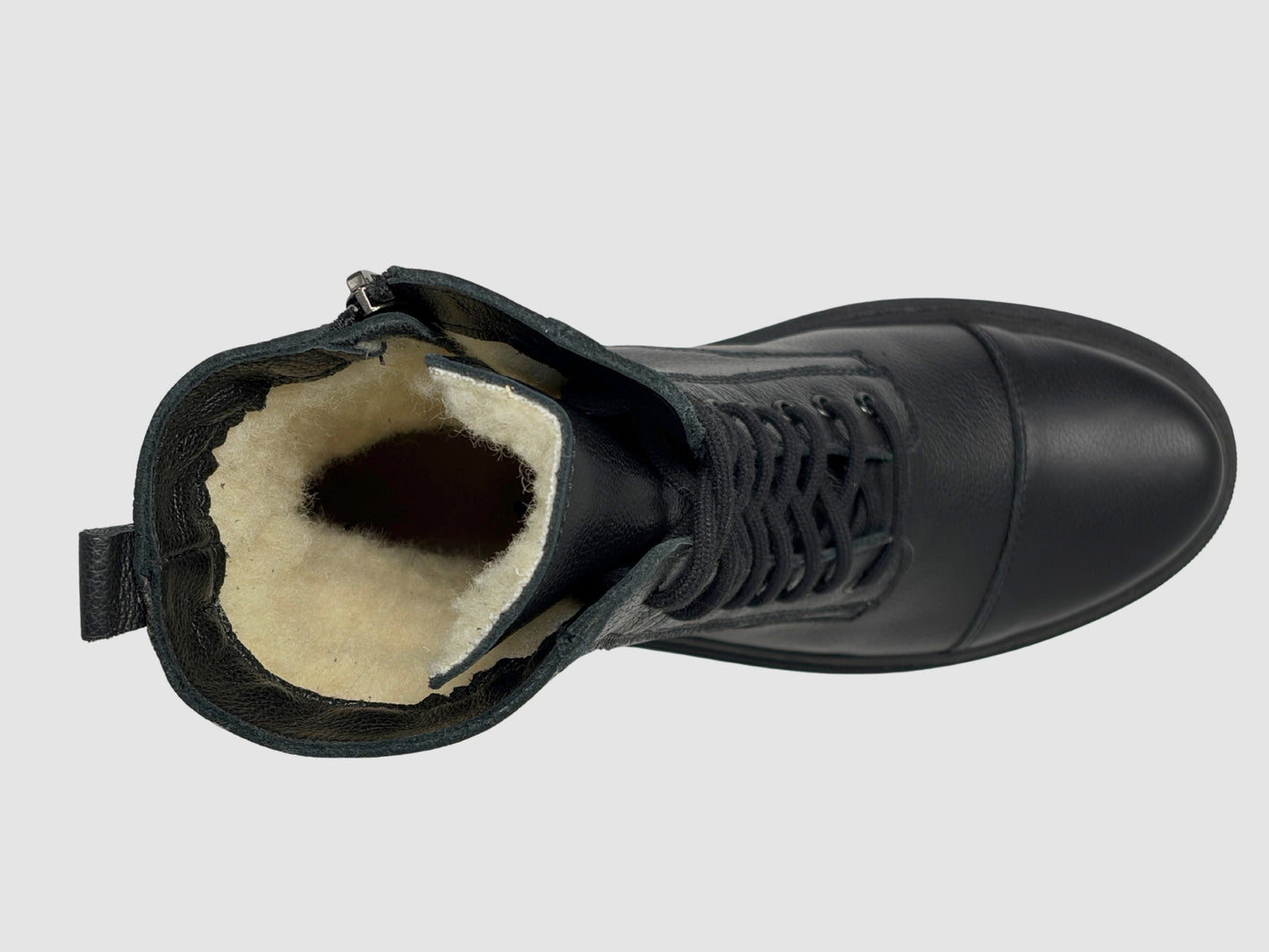 Women's Rhea Leather Boots - Black - Euro Shoe House