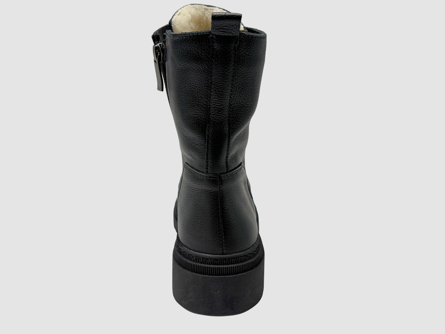 Women's Rhea Leather Boots - Black - Euro Shoe House