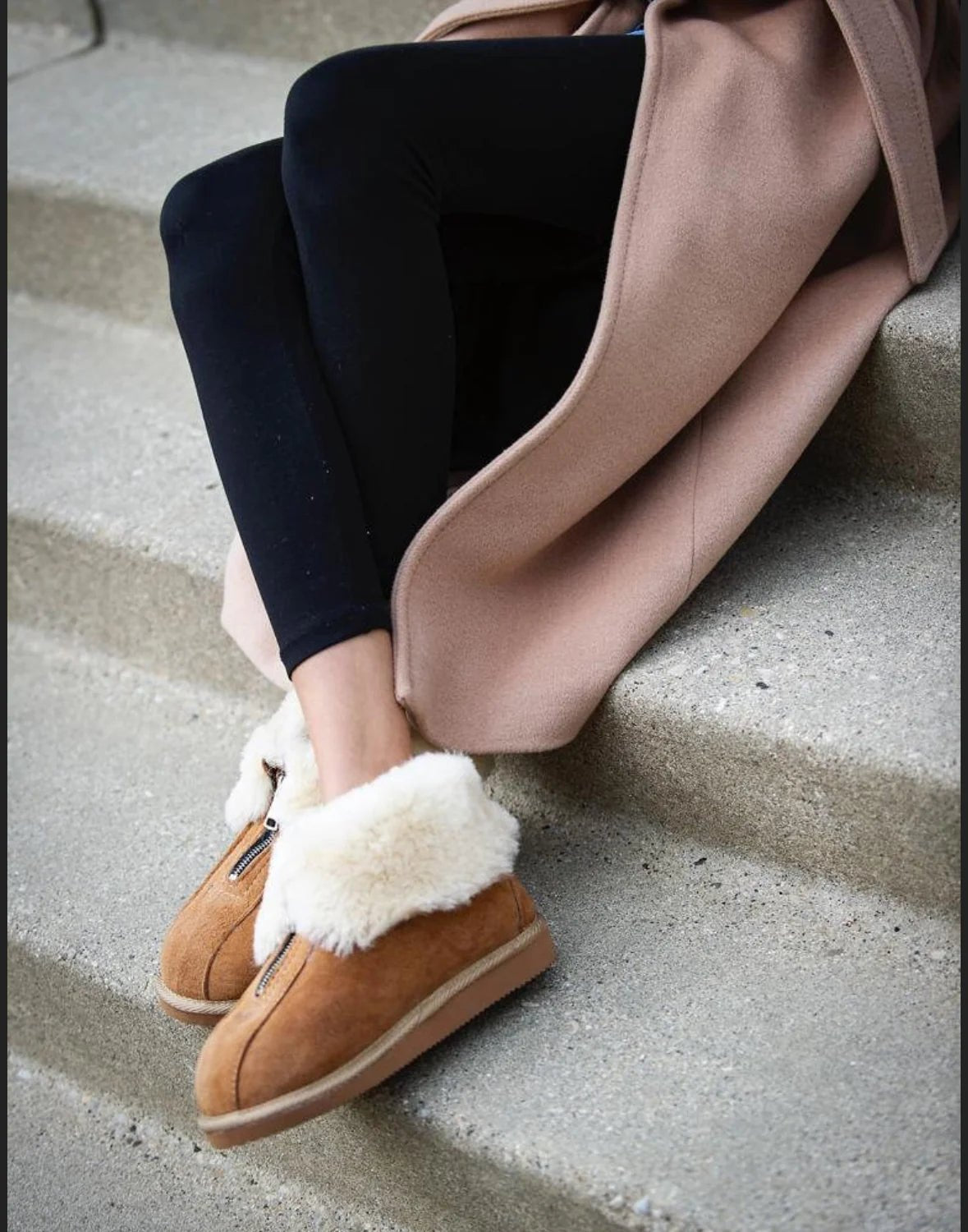 Women's Sami Sheepskin Boots - Beige - Euro Shoe House