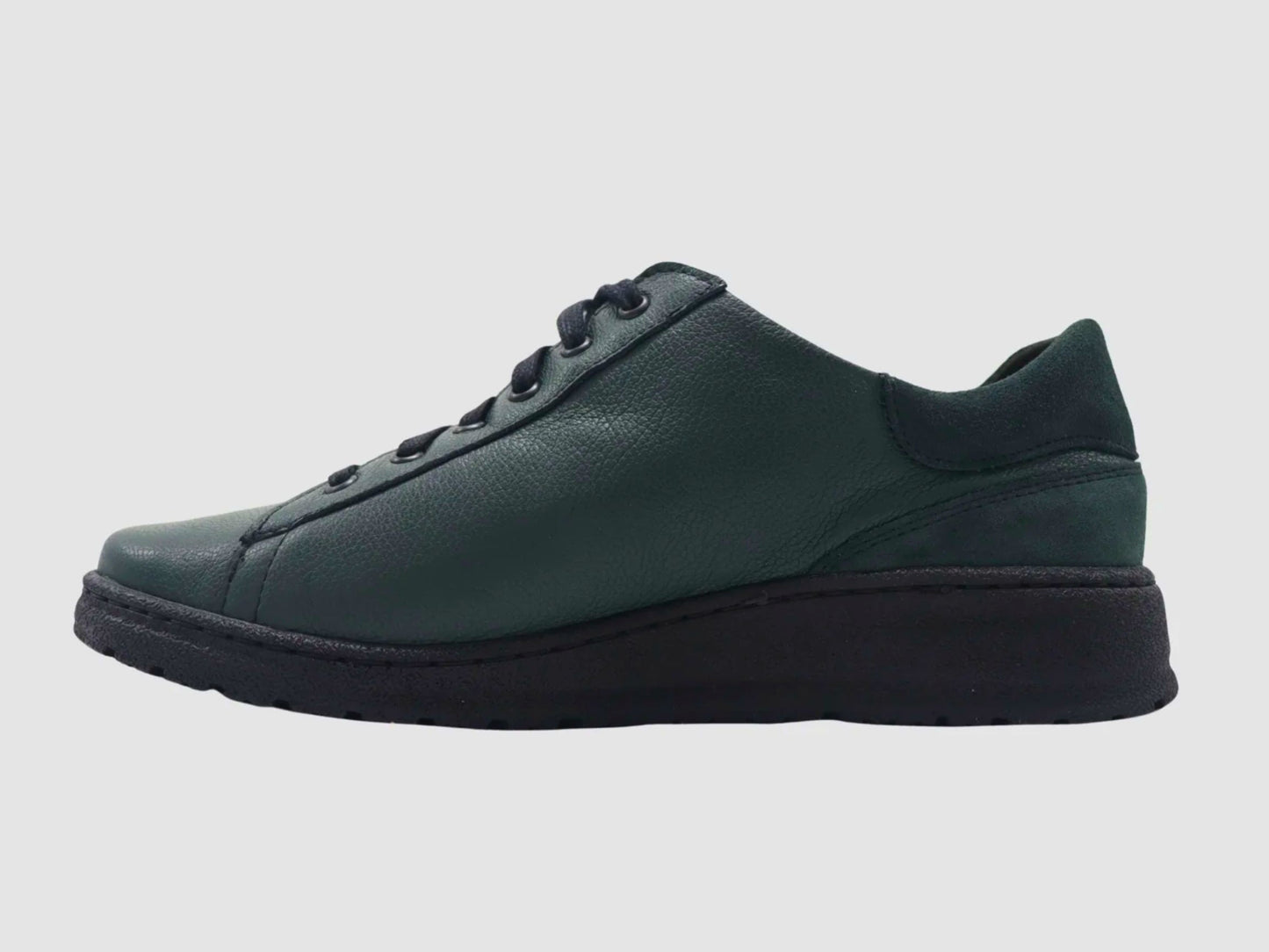Women's Senna Leather Sneaker - Green - Euro Shoe House