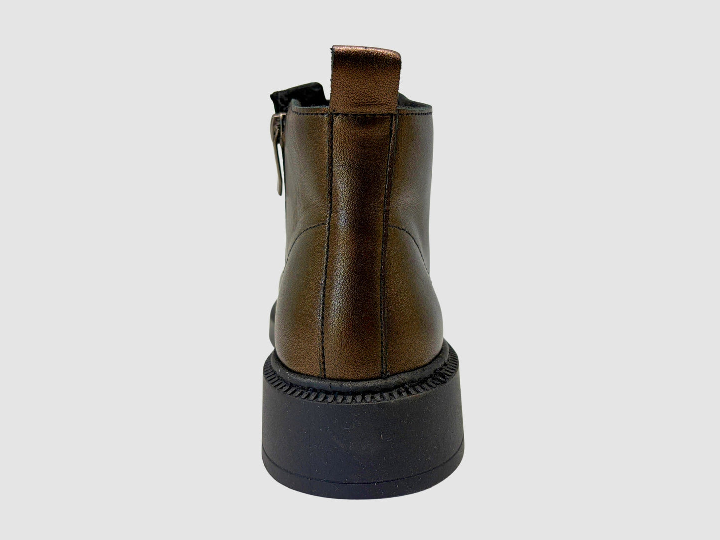 Women's Siena Leather Boots - Metallic Bronze - Euro Shoe House