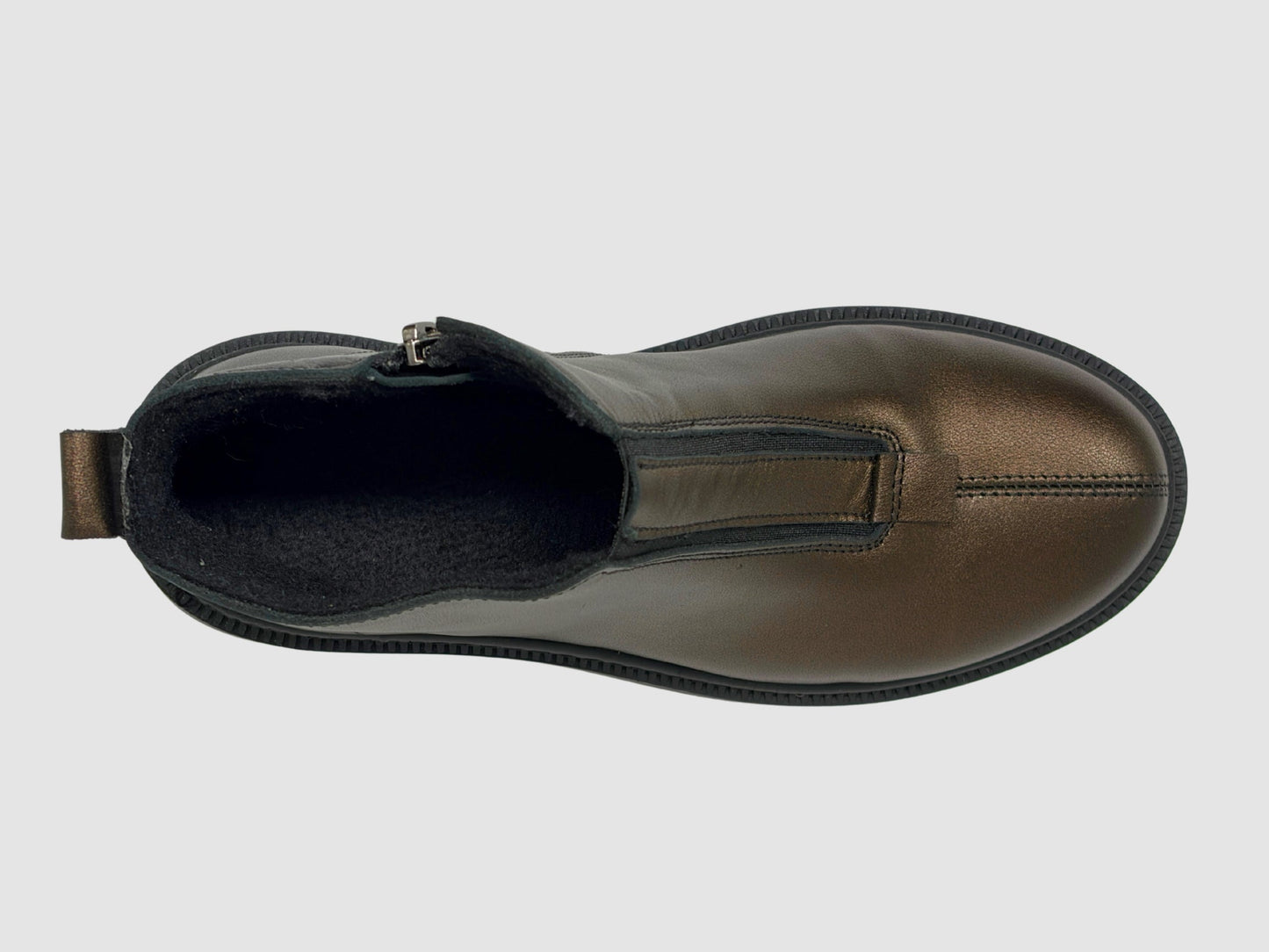 Women's Siena Leather Boots - Metallic Bronze - Euro Shoe House