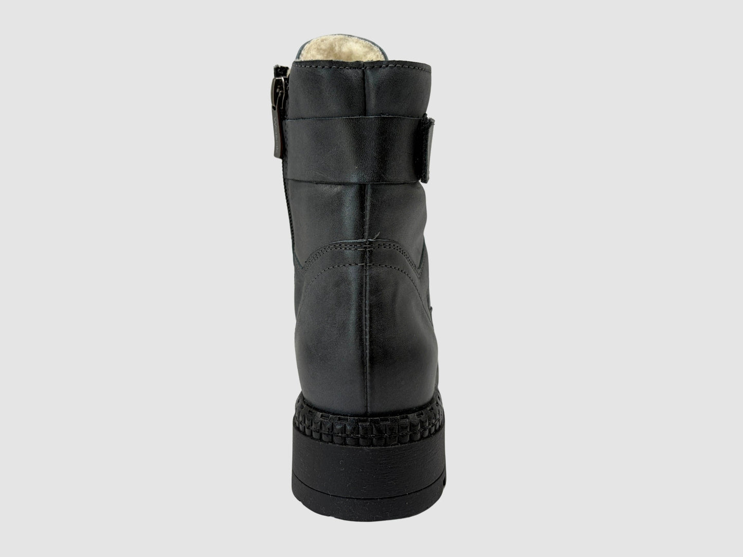 Women's Vale Leather Boots - Grey - Euro Shoe House
