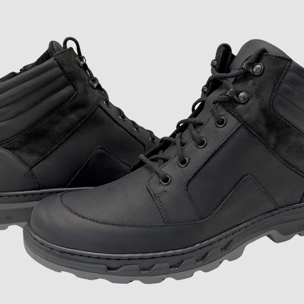 
                  
                    Men's Atlas Leather Boots - Black - Euro Shoe House
                  
                