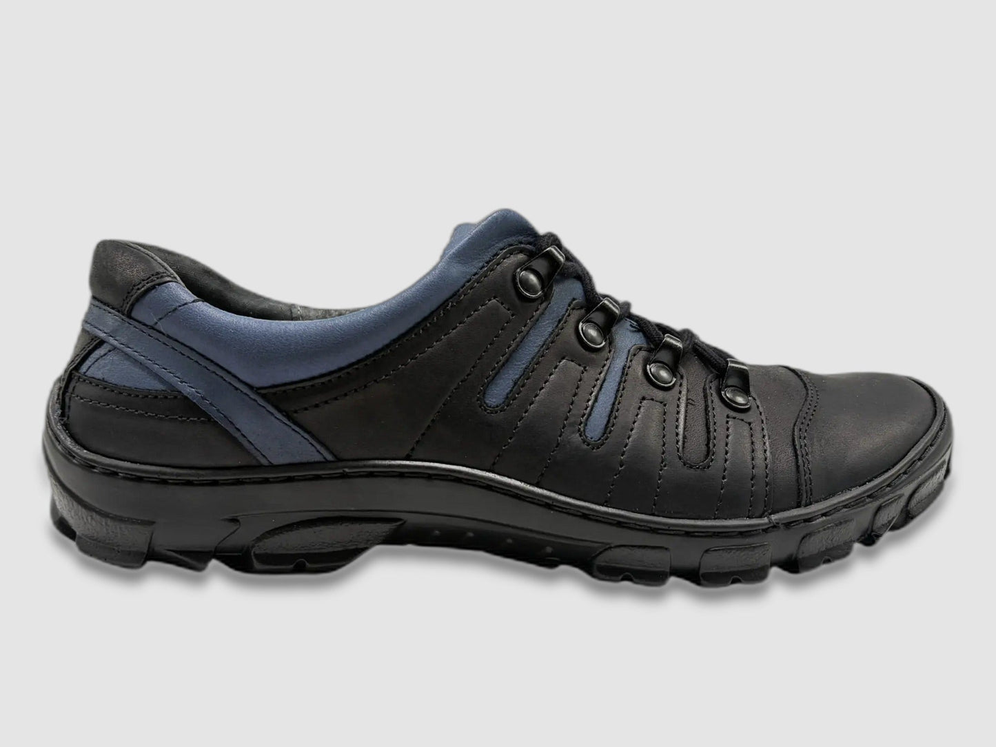 Men's Dren Leather Shoes - Black - Euro Shoe House