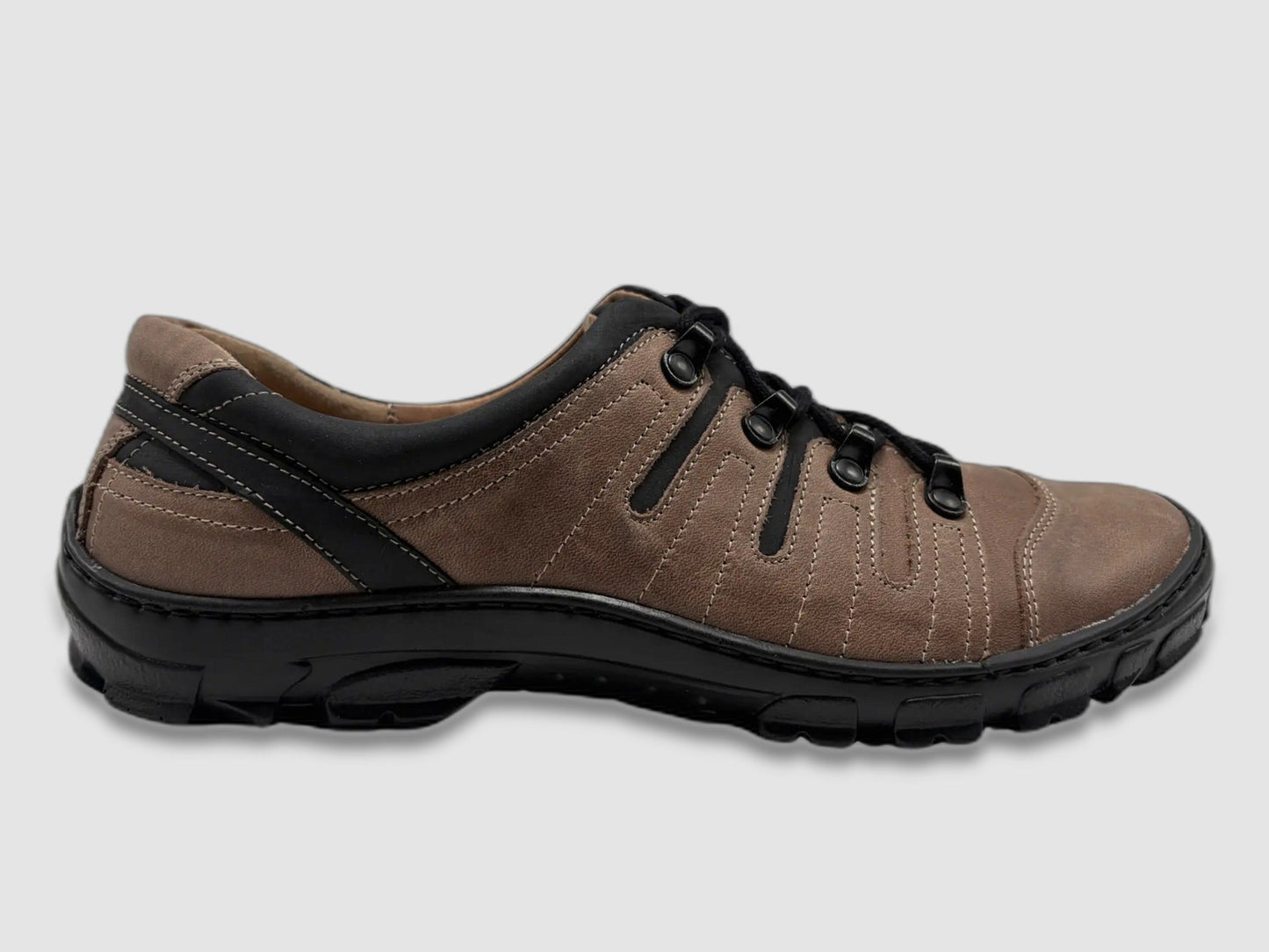 Men's Dren Leather Shoes - Khaki - Euro Shoe House