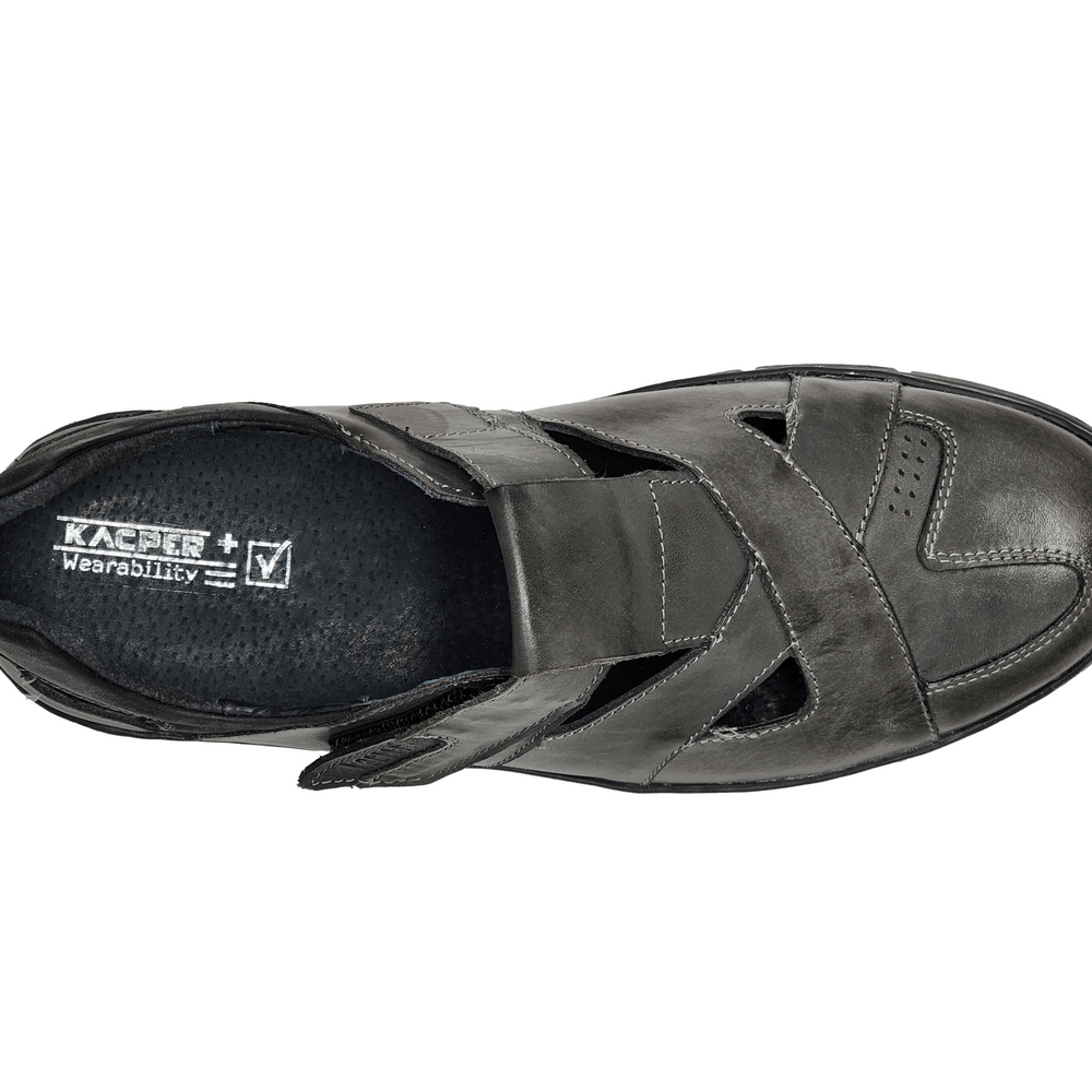 
                  
                    Men's Everyday Closed - Toe Leather Sandals - Graphite - Euro Shoe House
                  
                