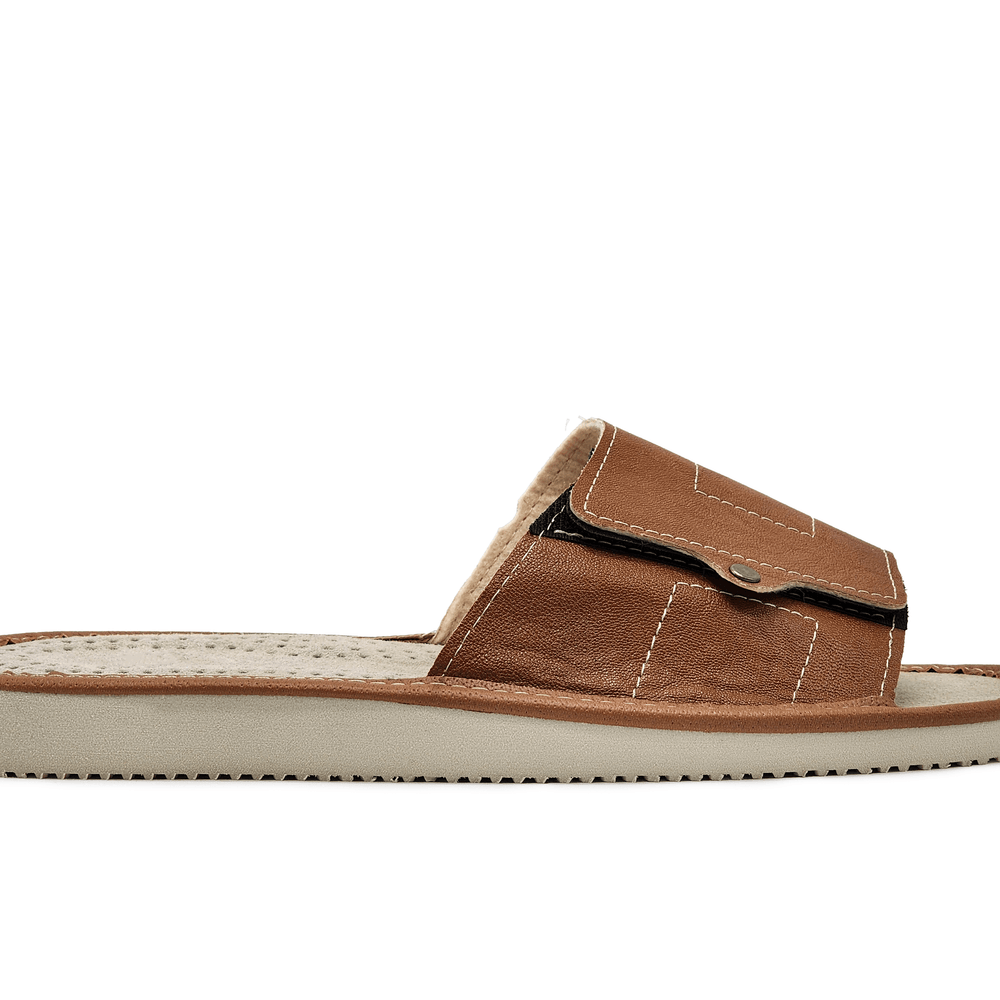 Men's Follkee House Slipper - Brown - Euro Shoe House