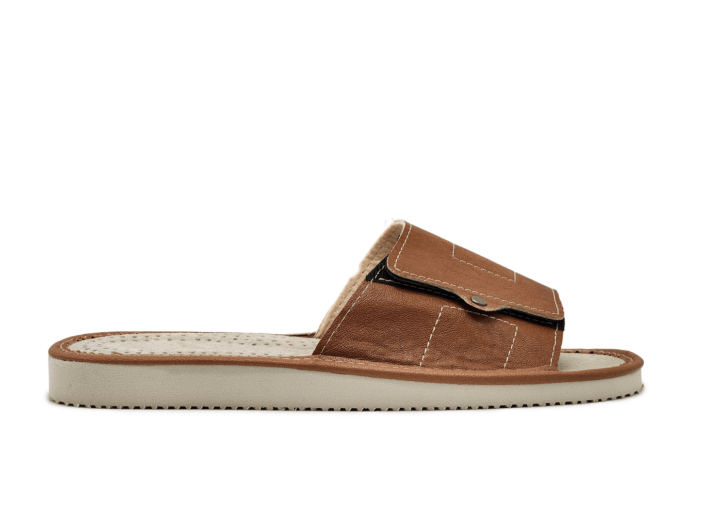 Men's Follkee House Slipper - Brown - Euro Shoe House