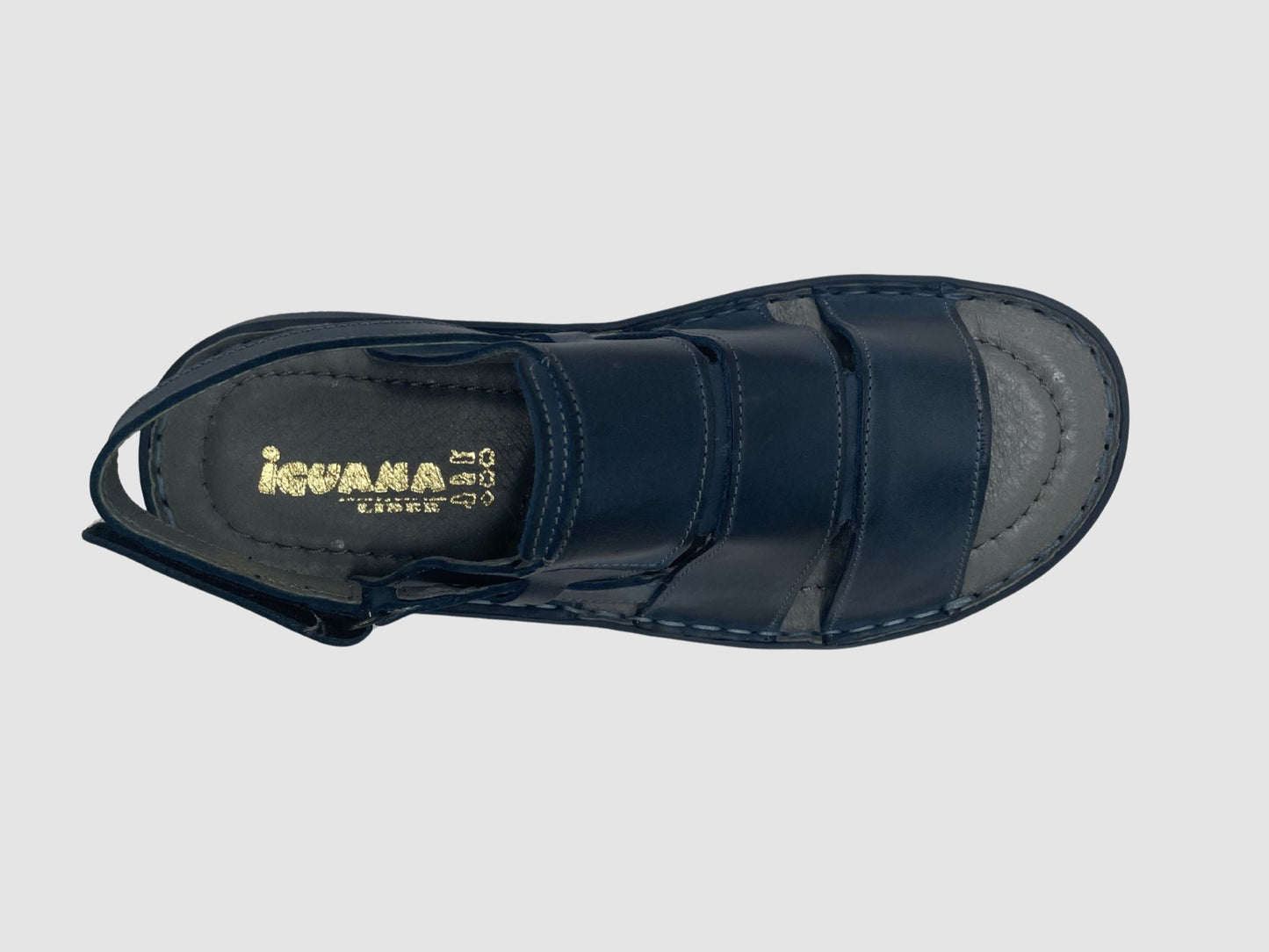 Men's Luca Leather Sandals Blue Euro Shoe House Men's Luca Leather Sandals Blue Euro Shoe House