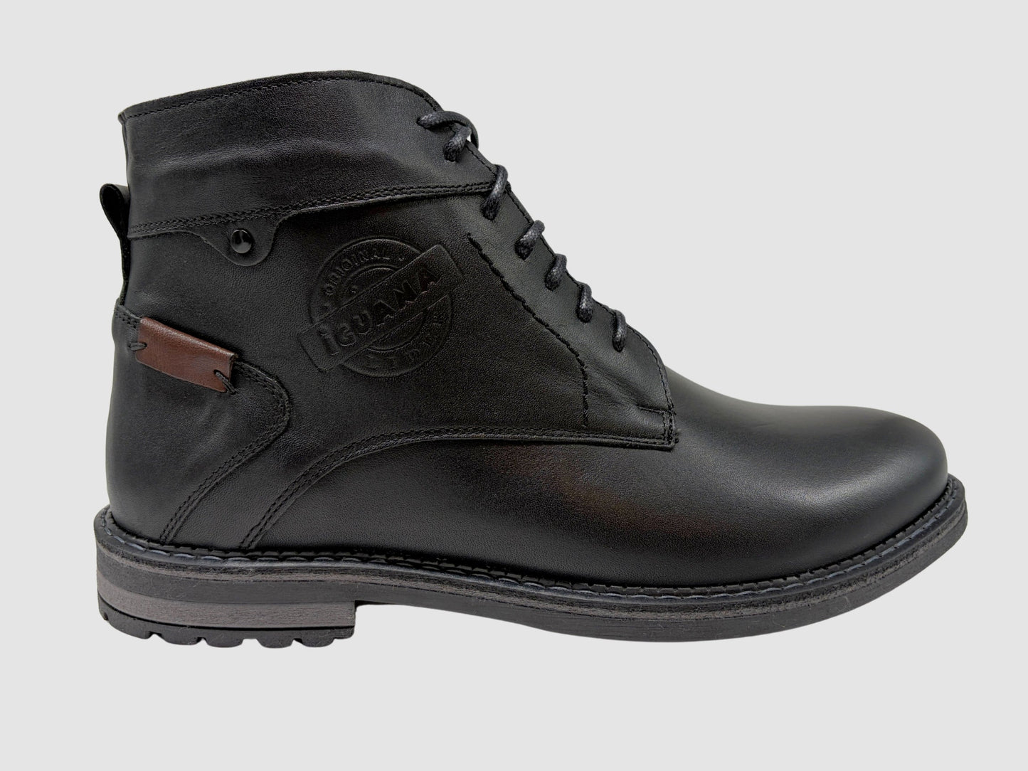 Men's Marek Leather Boots - Black - Euro Shoe House