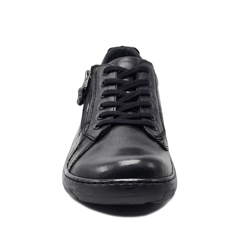 
                  
                    Men's Original Zip - Up Leather Shoes - Black - Euro Shoe House
                  
                
