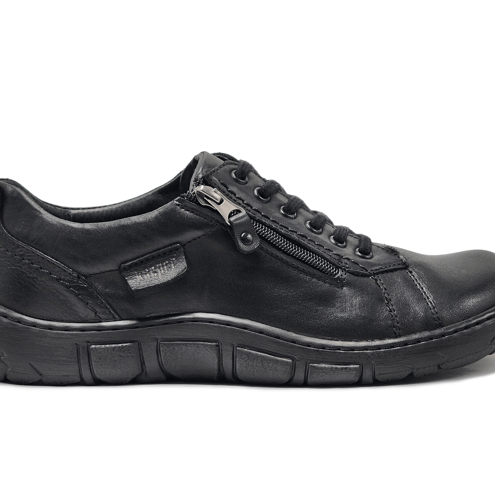 
                  
                    Men's Original Zip - Up Leather Shoes - Black - Euro Shoe House
                  
                